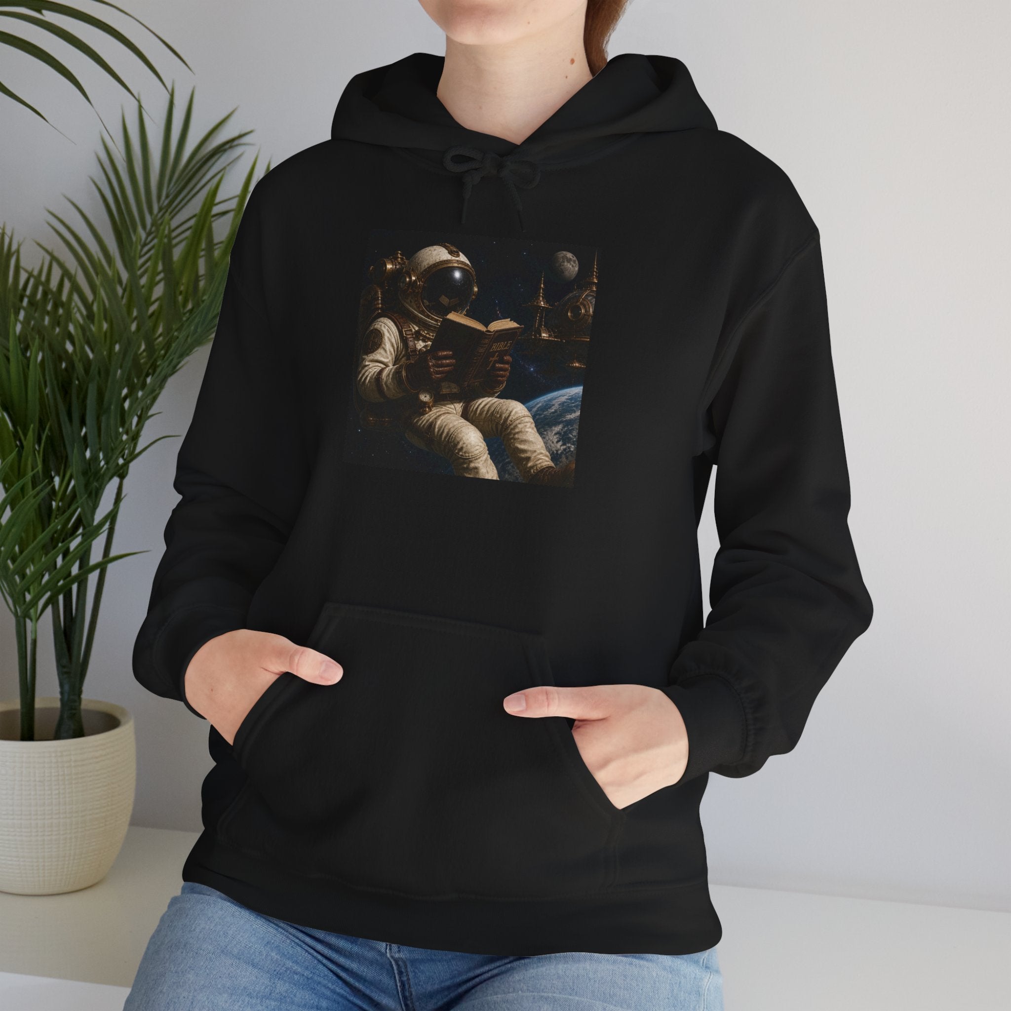 Astronaut Lounge Hoodie — Vintage Space Crew Astronaut Graphic Sweatshirt
