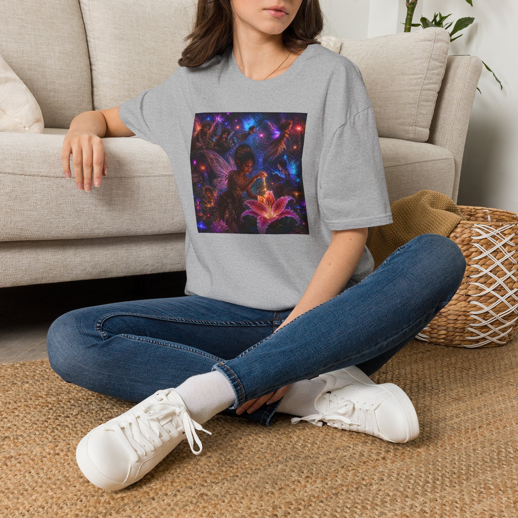 Fairy Garden T-Shirt — Enchanted Nightlight Wings Design