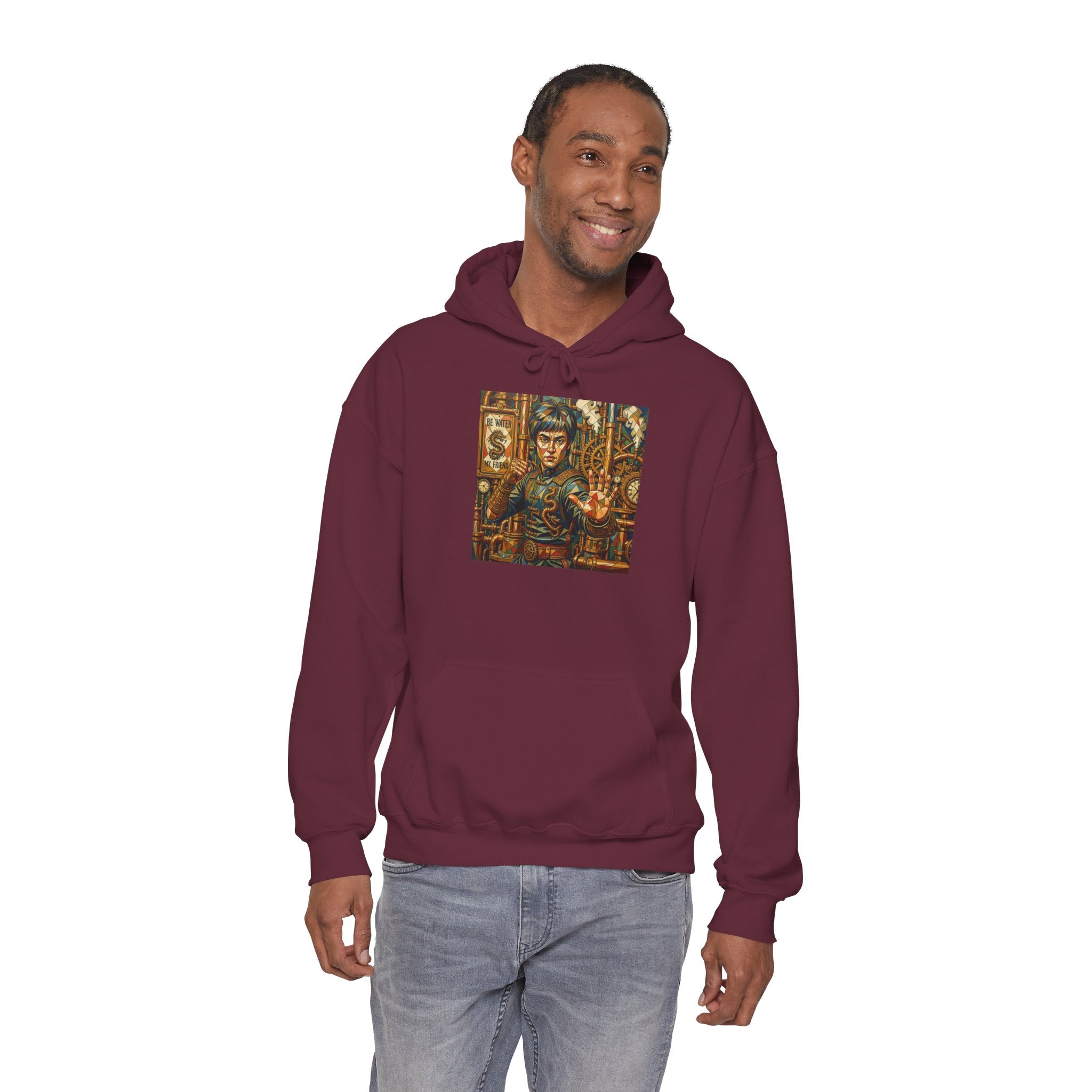 Hoodie —Steampunk Bruce Lee Artwork Hooded Sweatshirt