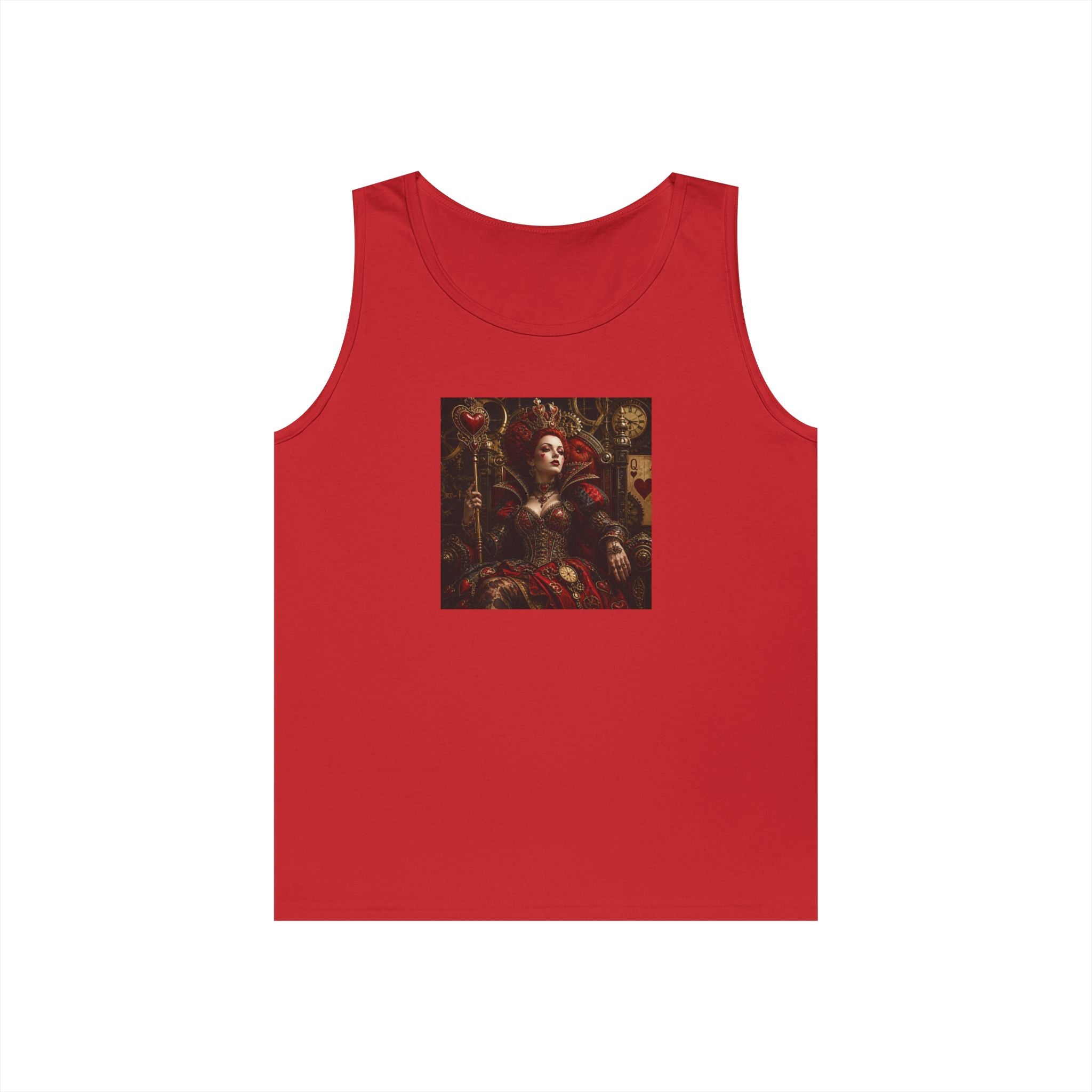 Renaissance Steampunk Art Tank Top — Gothic Queen Portrait Graphic Tank