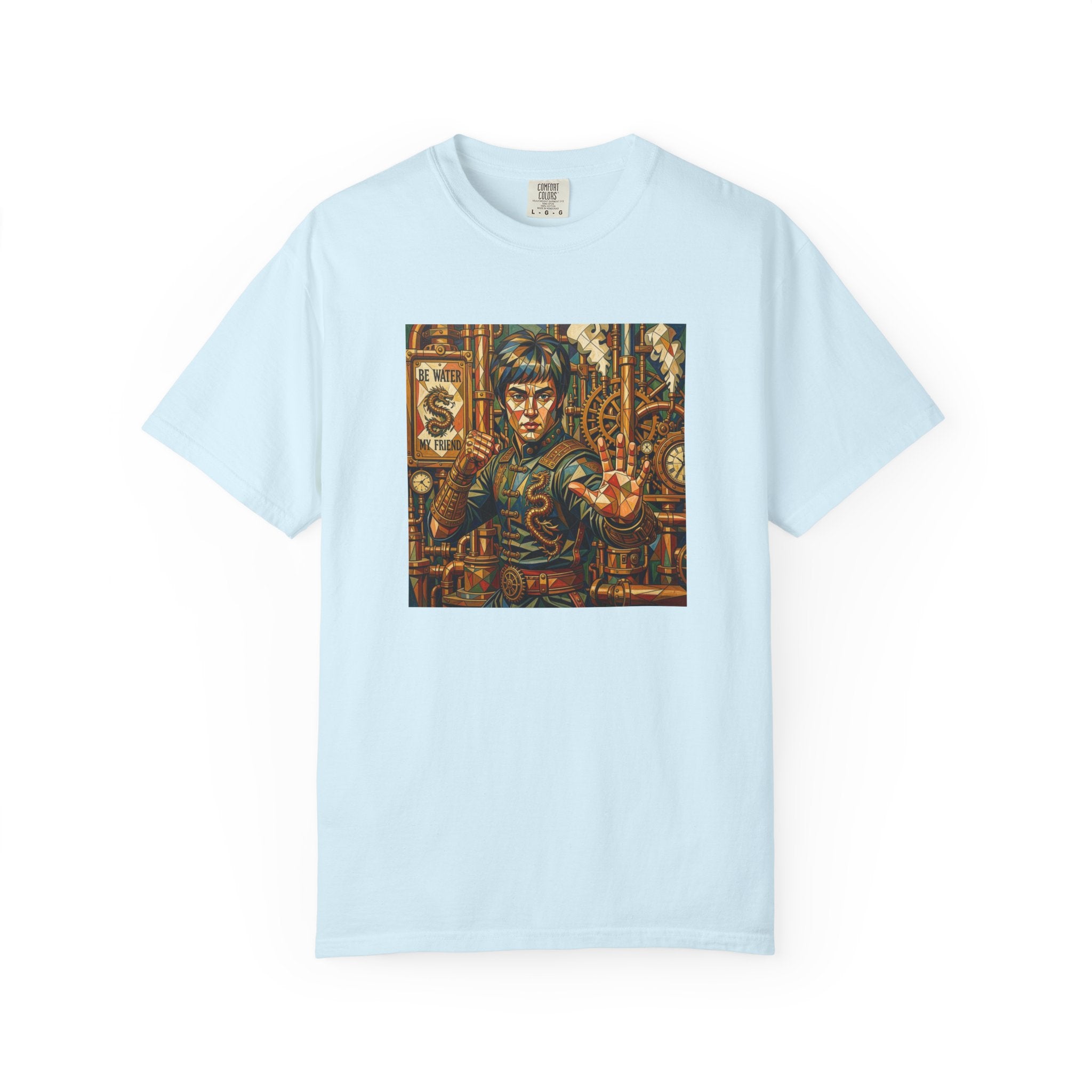 Steampunk Geo-pattern Bruce Lee T-shirt