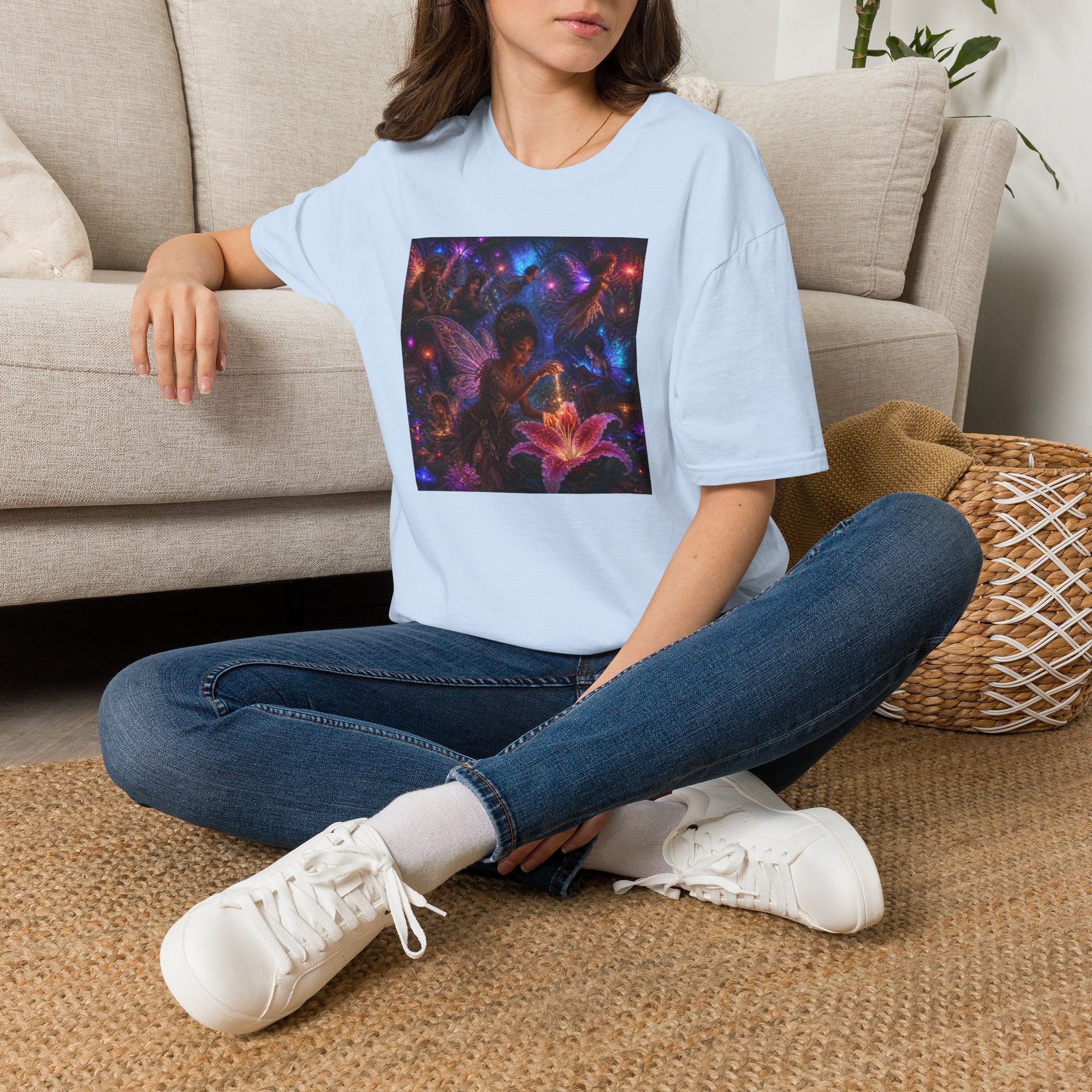 Fairy Garden T-Shirt — Enchanted Nightlight Wings Design