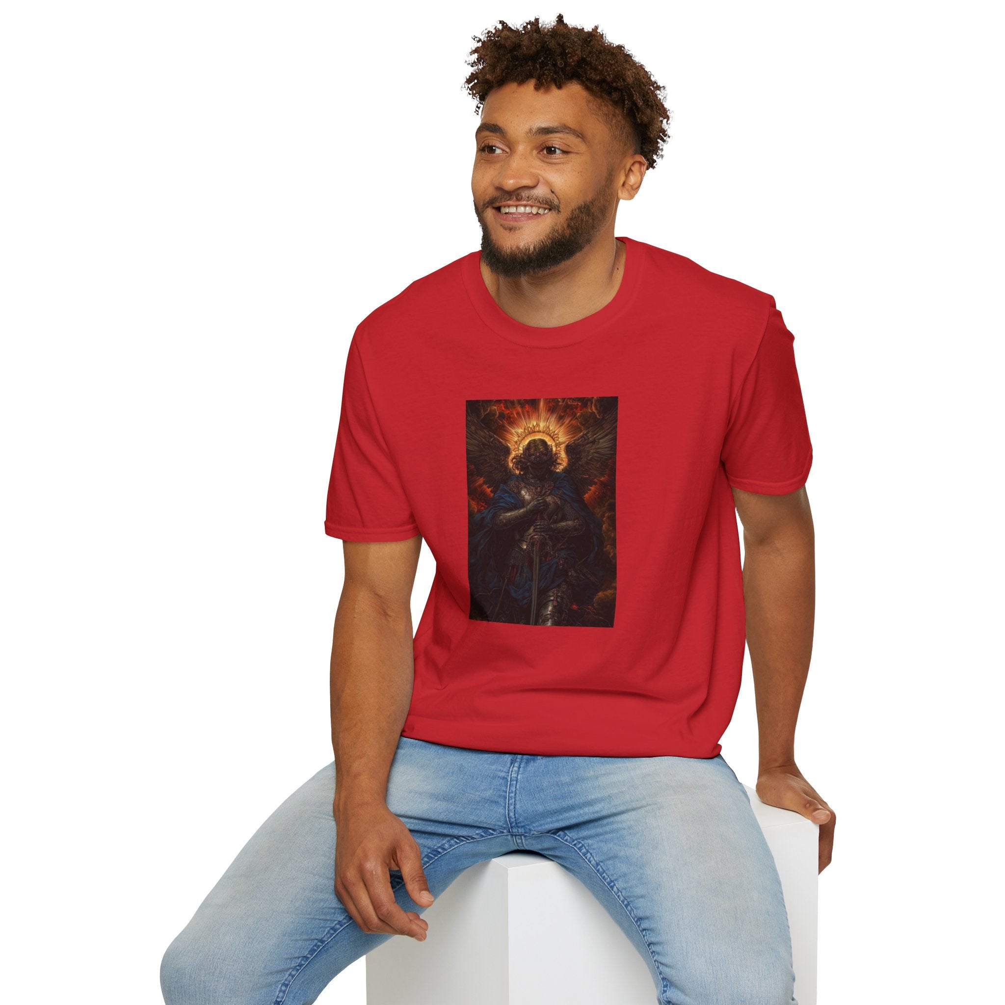Graphic T-Shirt — Dark Angel Halo  religious Art Tee