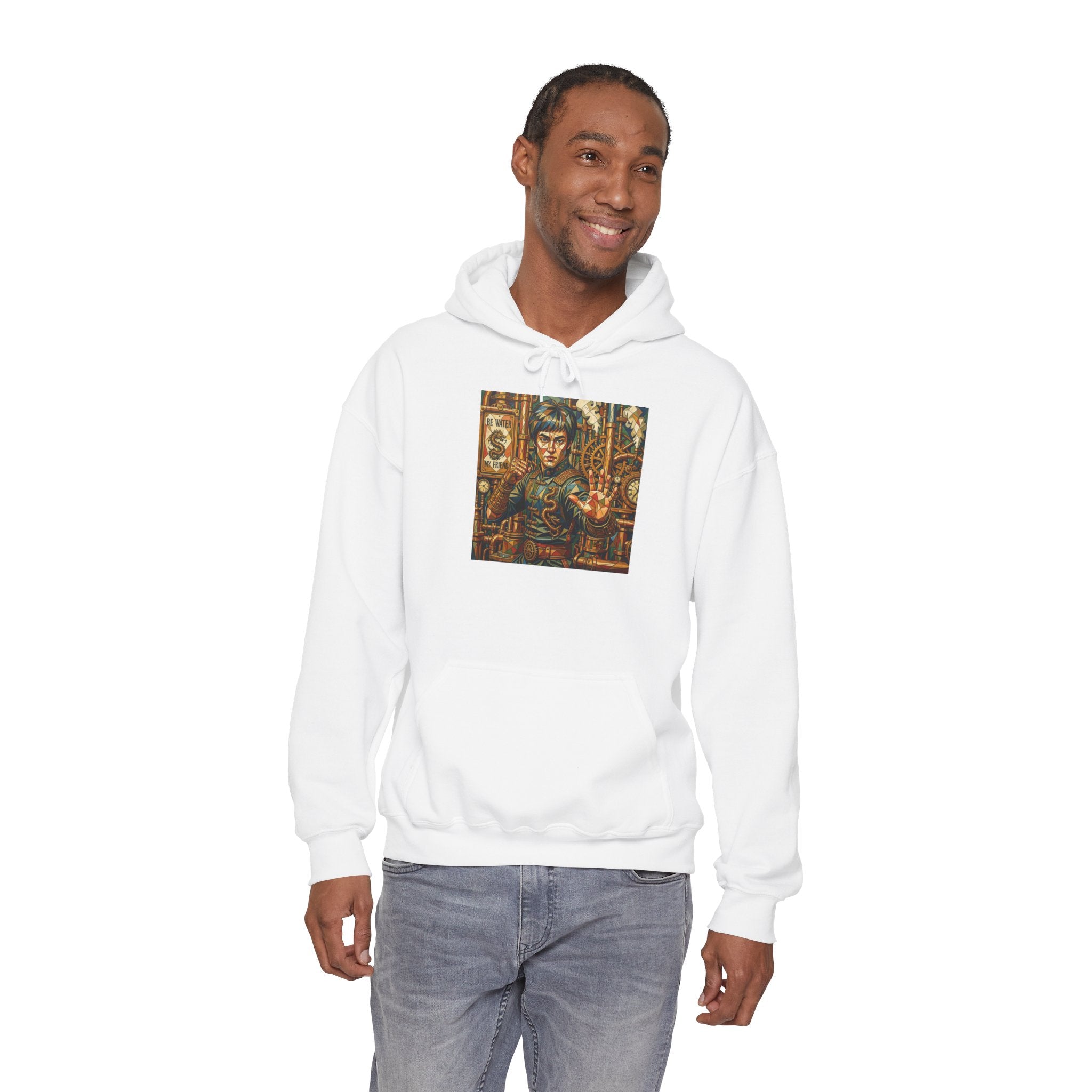 Hoodie —Steampunk Bruce Lee Artwork Hooded Sweatshirt