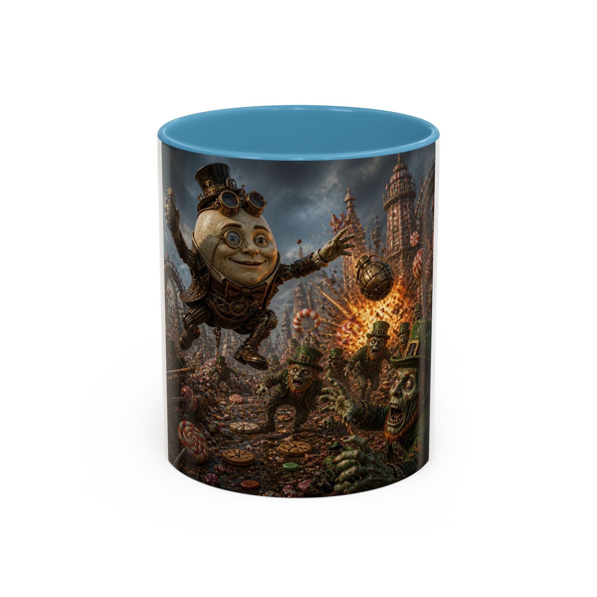 Steampunk Humpty Dumpty Fantasy Coffee Mug — Dark Fantasy Accent Mug (11/15oz)