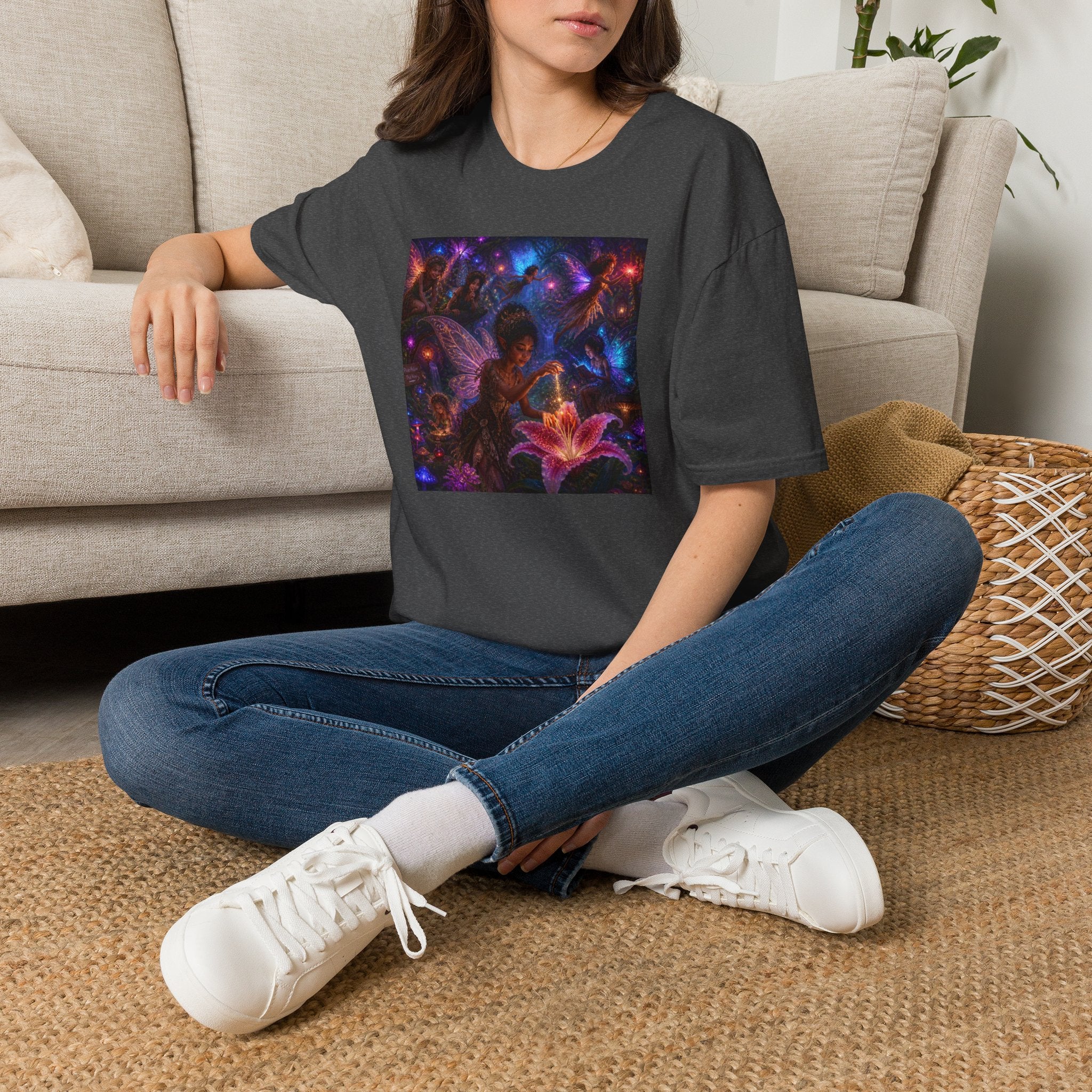 Fairy Garden T-Shirt — Enchanted Nightlight Wings Design