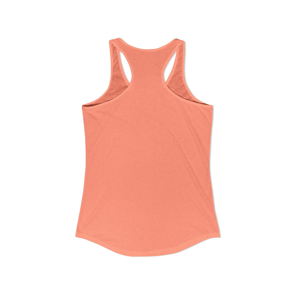 Women's Ideal Racerback Tank - Patriotic American Soldier w/ K-9