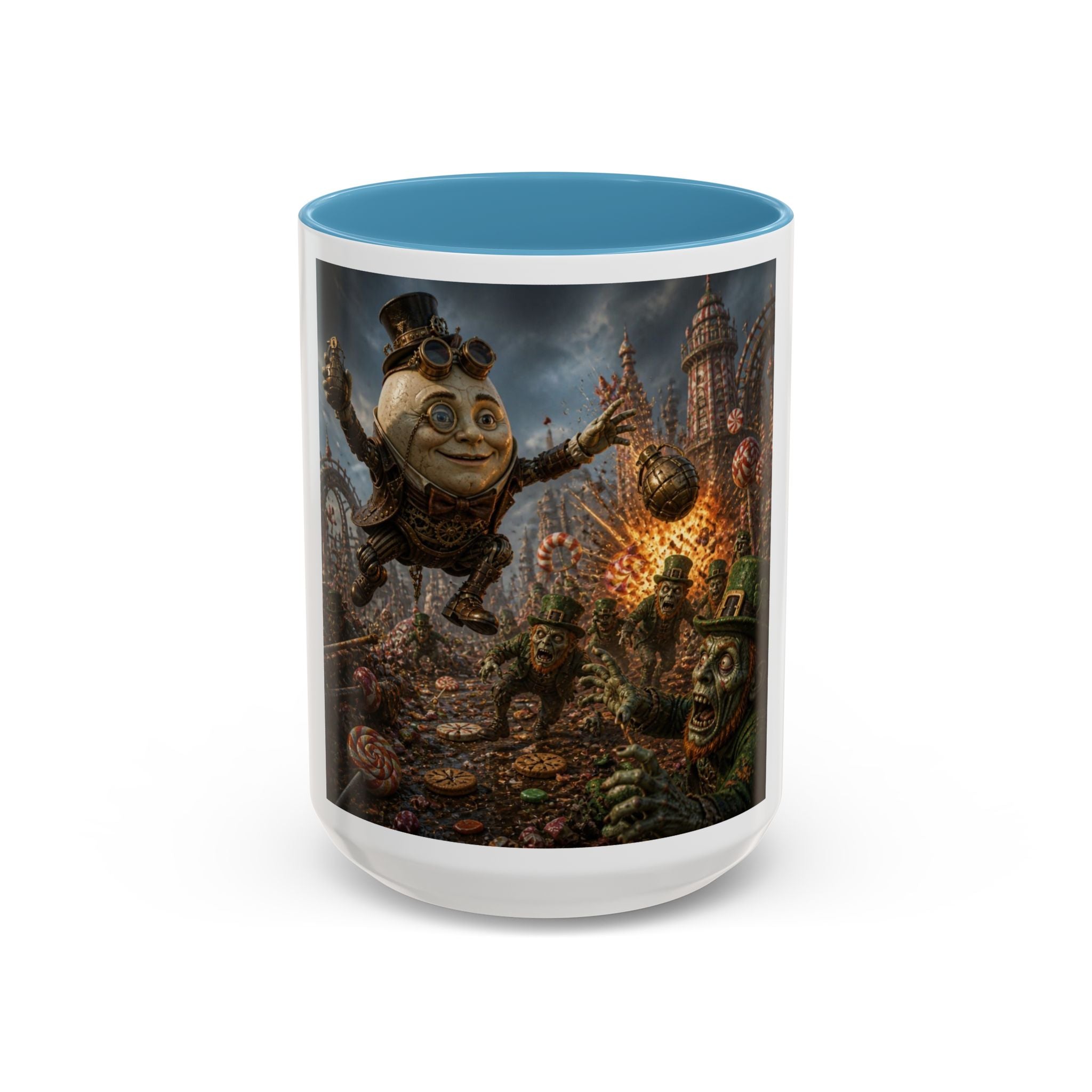 Steampunk Humpty Dumpty Fantasy Coffee Mug — Dark Fantasy Accent Mug (11/15oz)