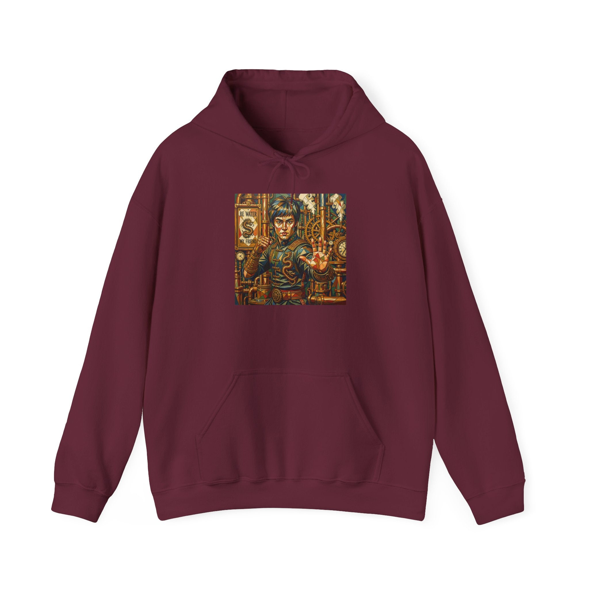 Hoodie —Steampunk Bruce Lee Artwork Hooded Sweatshirt