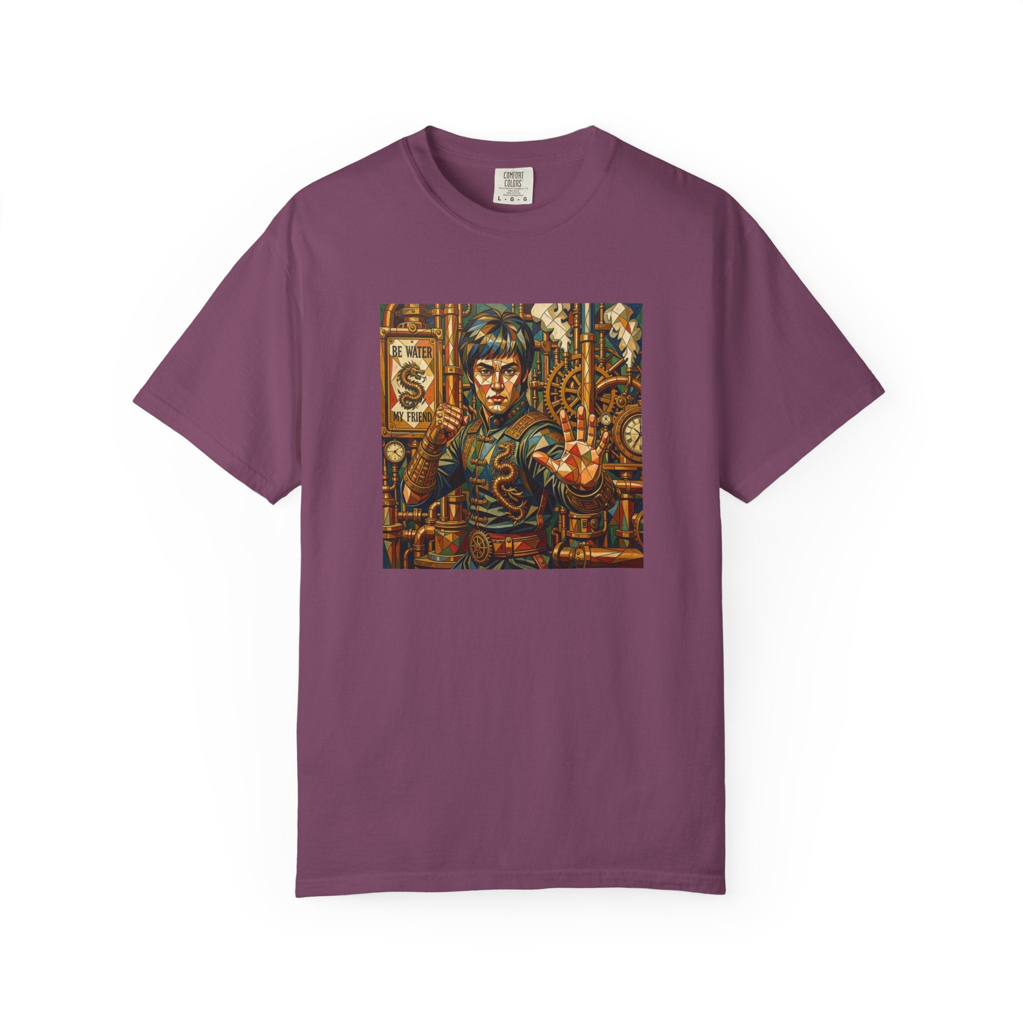 Steampunk Geo-pattern Bruce Lee T-shirt