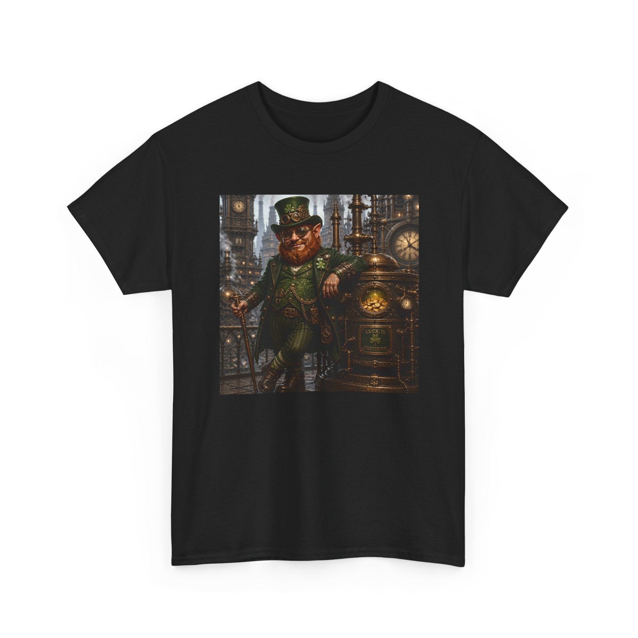 Steampunk Leprechaun T-Shirt — Vintage Industrial St. Patrick’s Day Tee