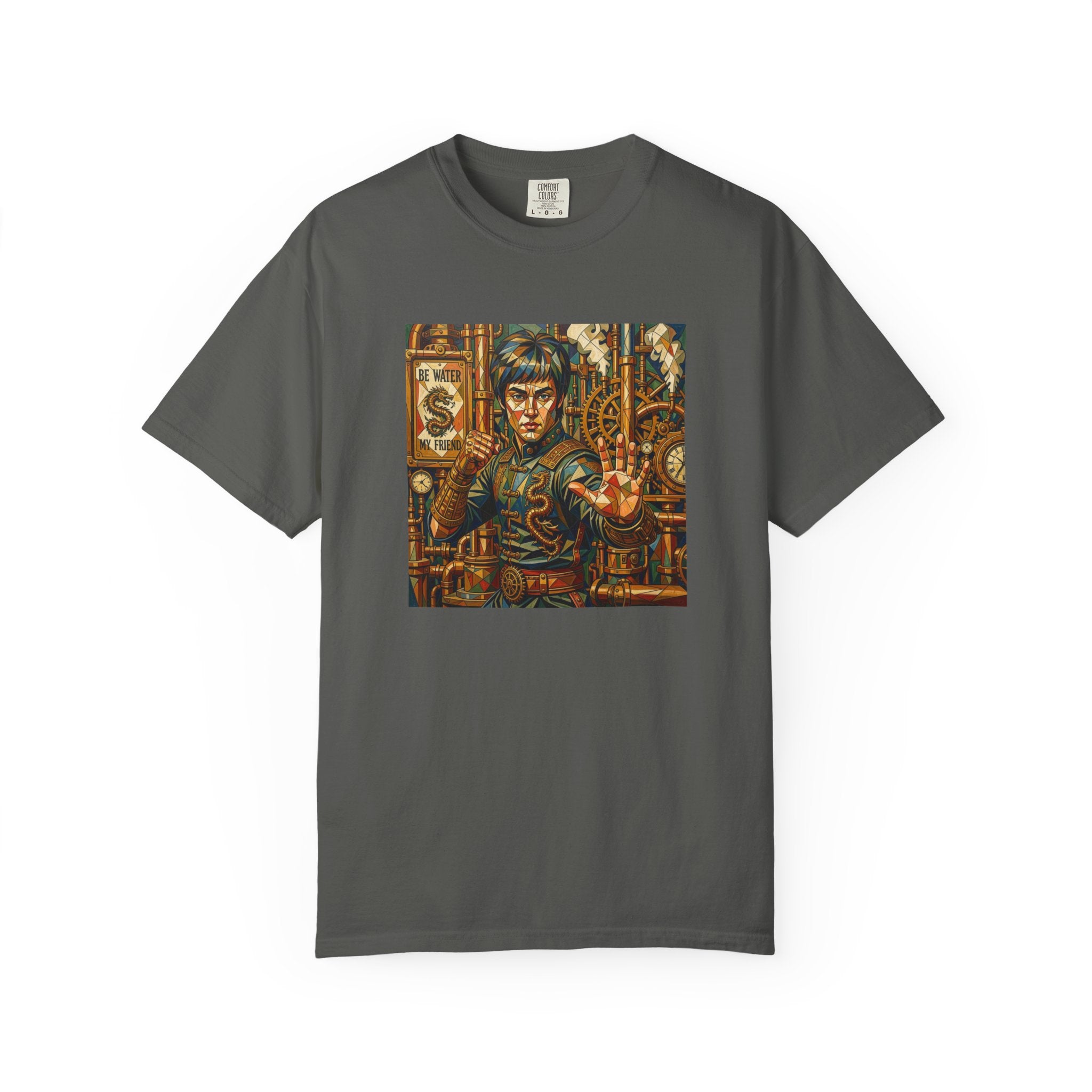 Steampunk Geo-pattern Bruce Lee T-shirt