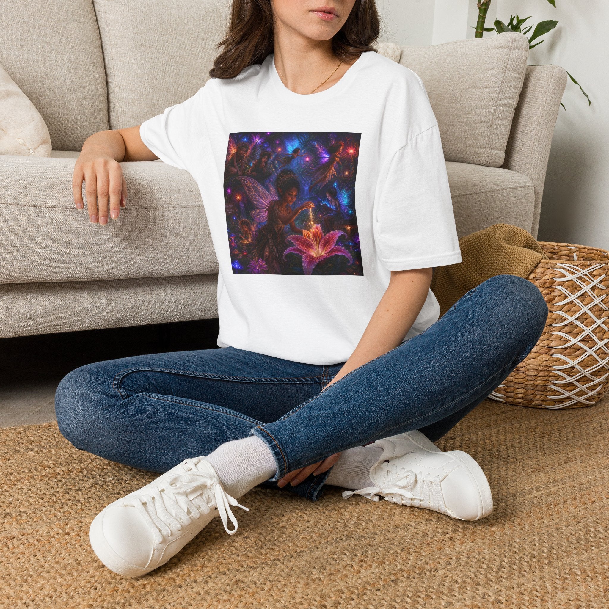Fairy Garden T-Shirt — Enchanted Nightlight Wings Design