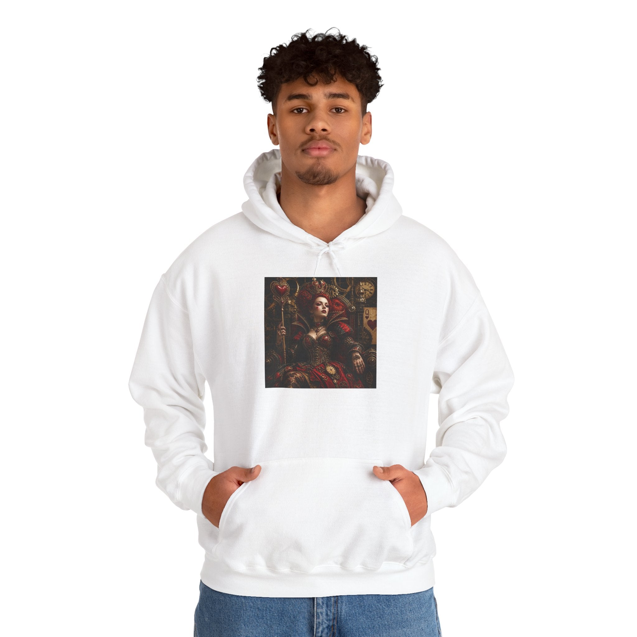 Medieval Steampunk Noble Portrait Hoodie — Vintage Renaissance Art Pullover