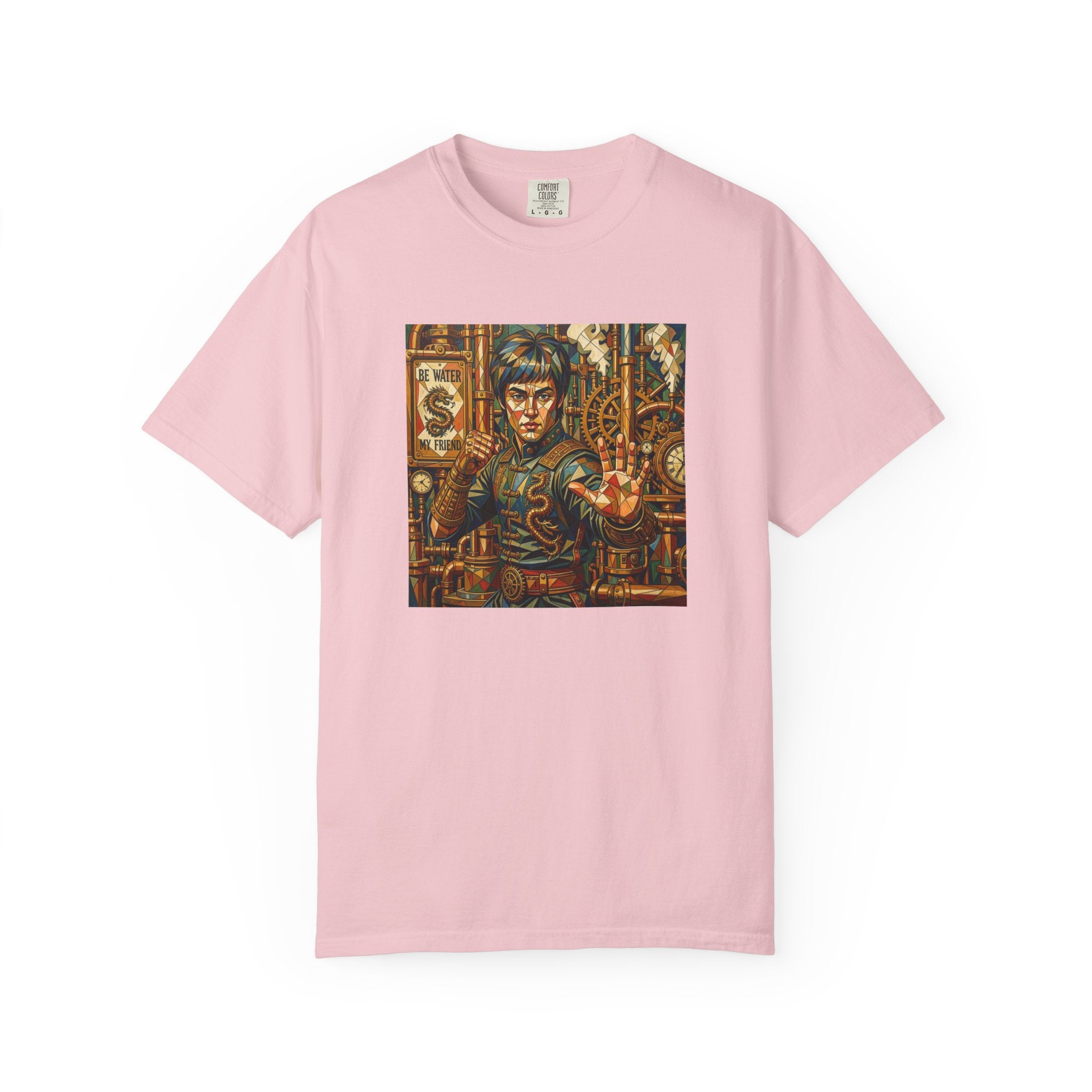 Steampunk Geo-pattern Bruce Lee T-shirt