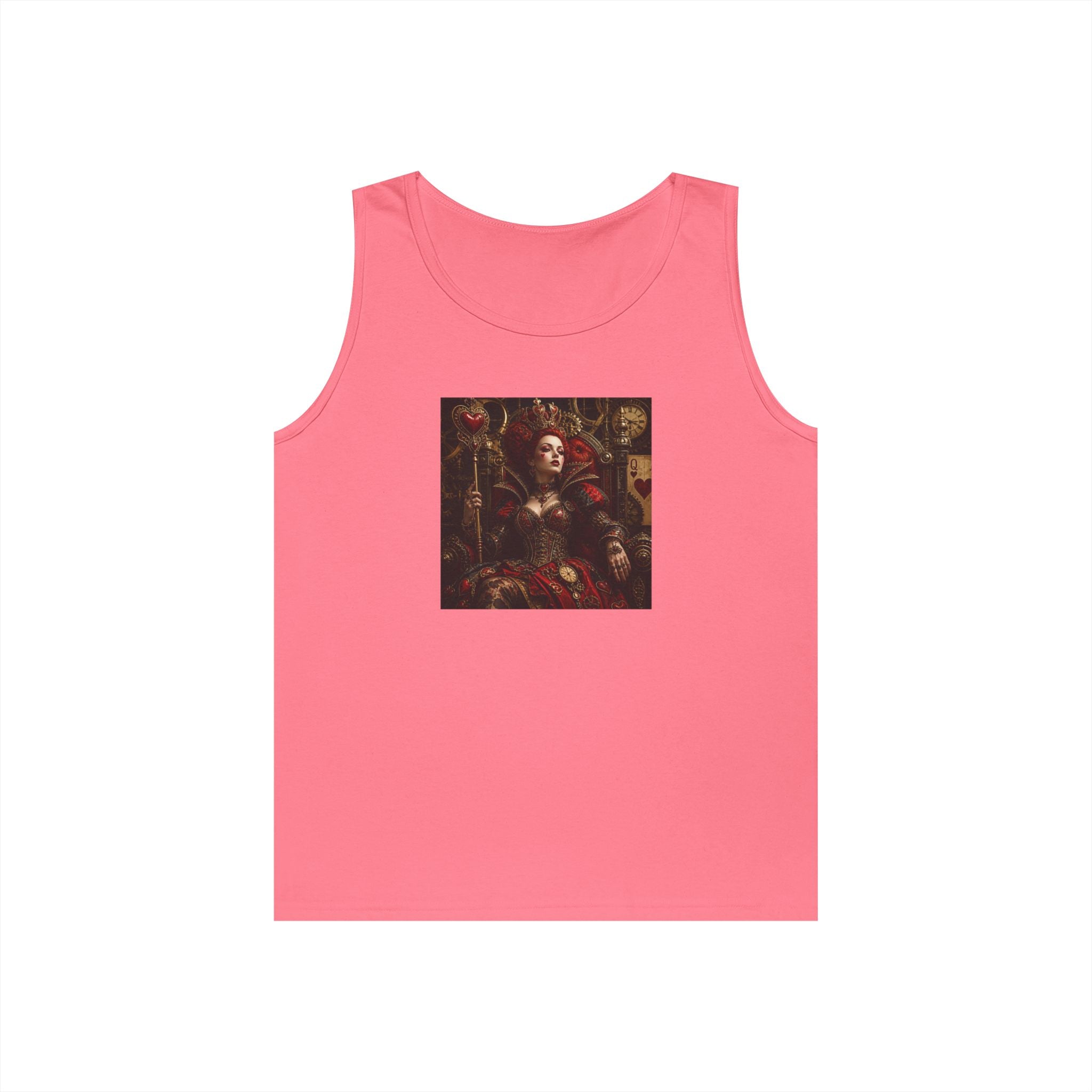 Renaissance Steampunk Art Tank Top — Gothic Queen Portrait Graphic Tank