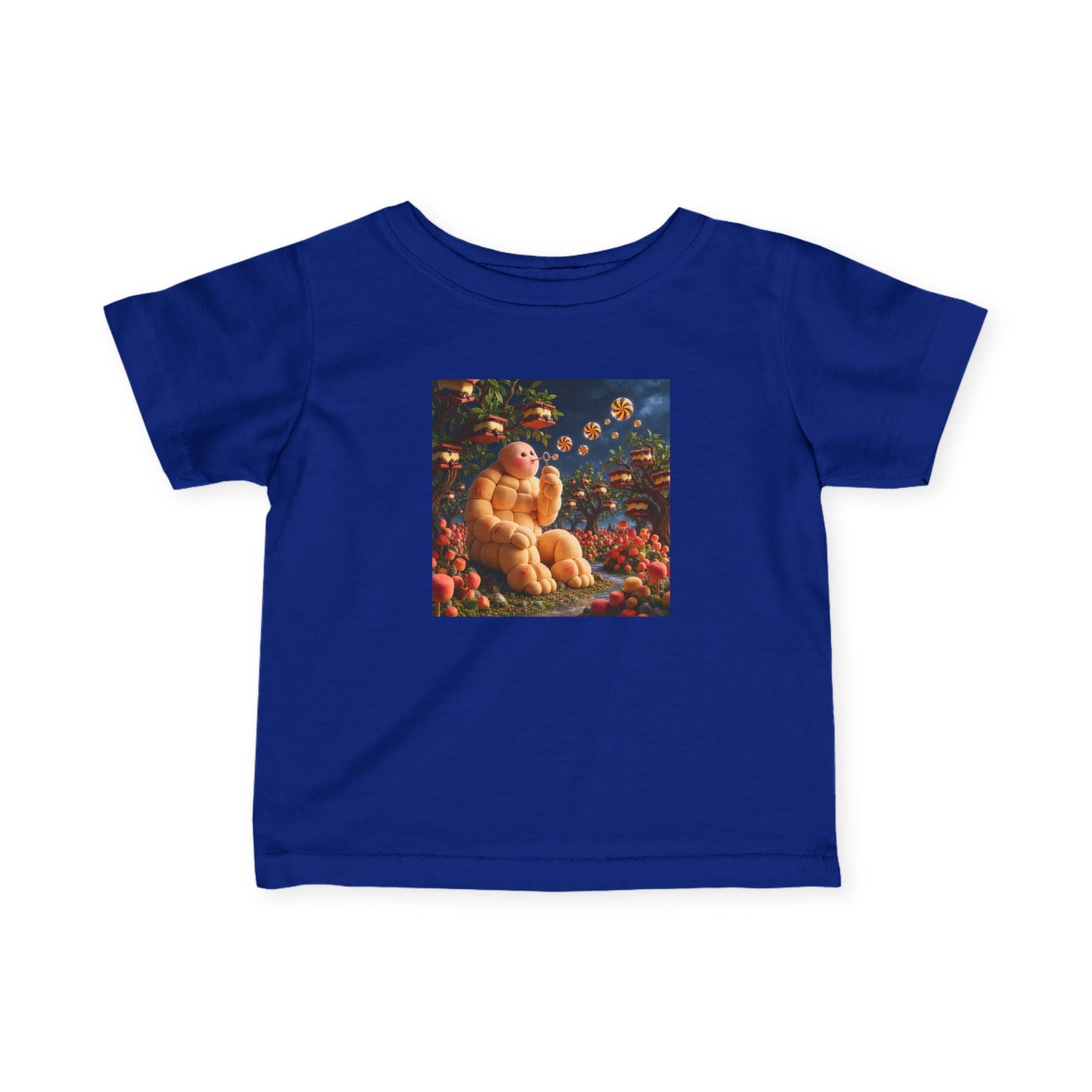 Infant Tee — Cute Chubby Pumpkin Baby in Autumn Harvest Illustration - Fantasy