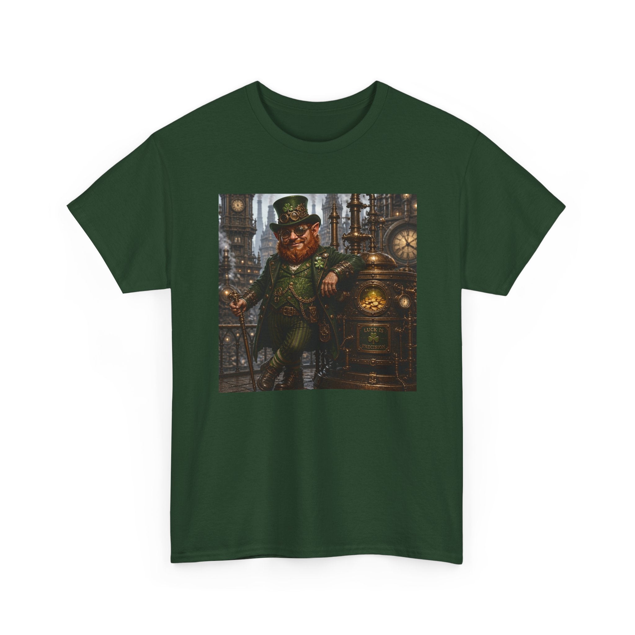 Steampunk Leprechaun T-Shirt — Vintage Industrial St. Patrick’s Day Tee