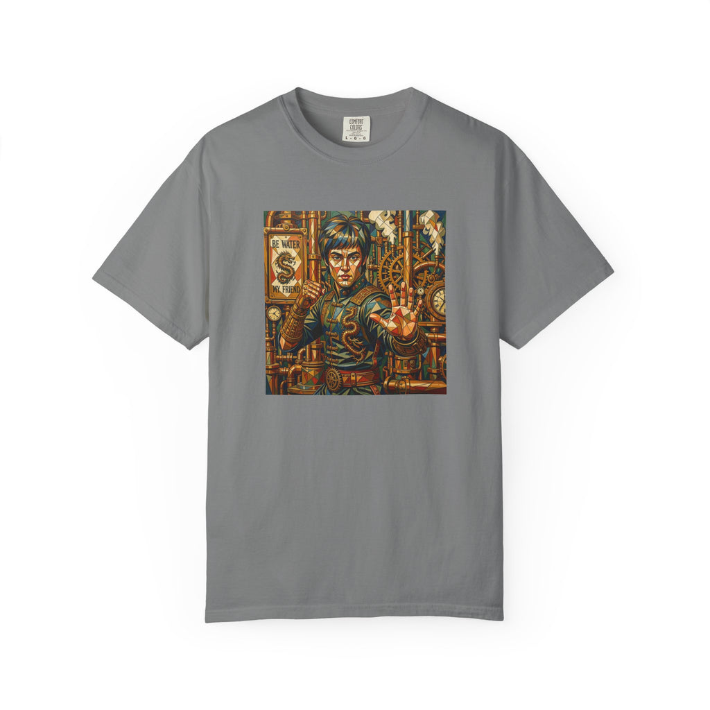 Steampunk Geo-pattern Bruce Lee T-shirt