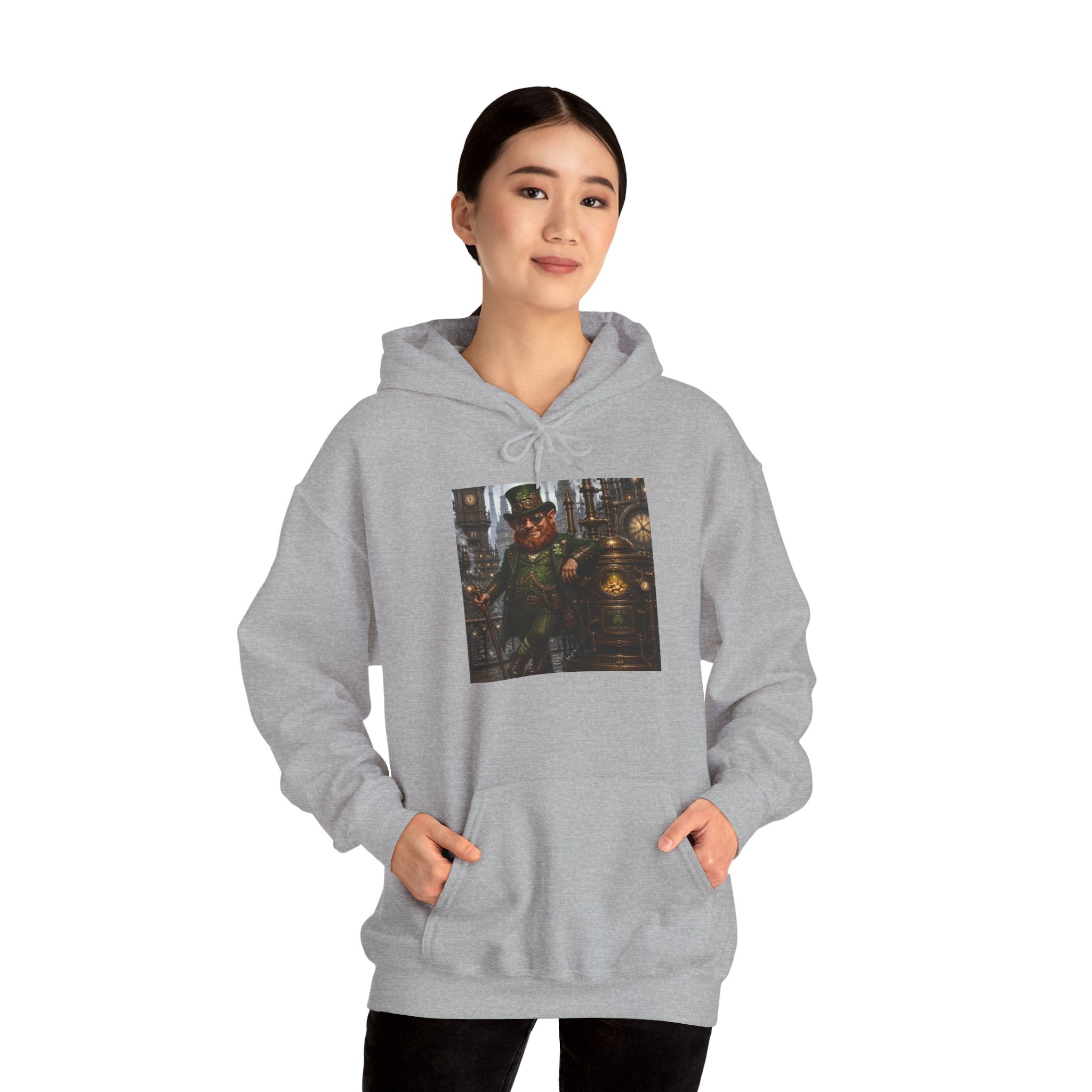 Steampunk City Explorer Hoodie — Vintage Sci‑Fi Pilot Graphic