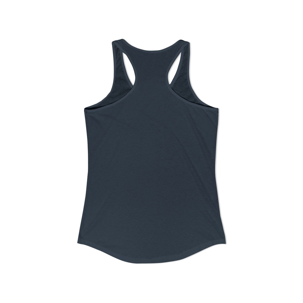 Women's Ideal Racerback Tank - Patriotic American Soldier w/ K-9