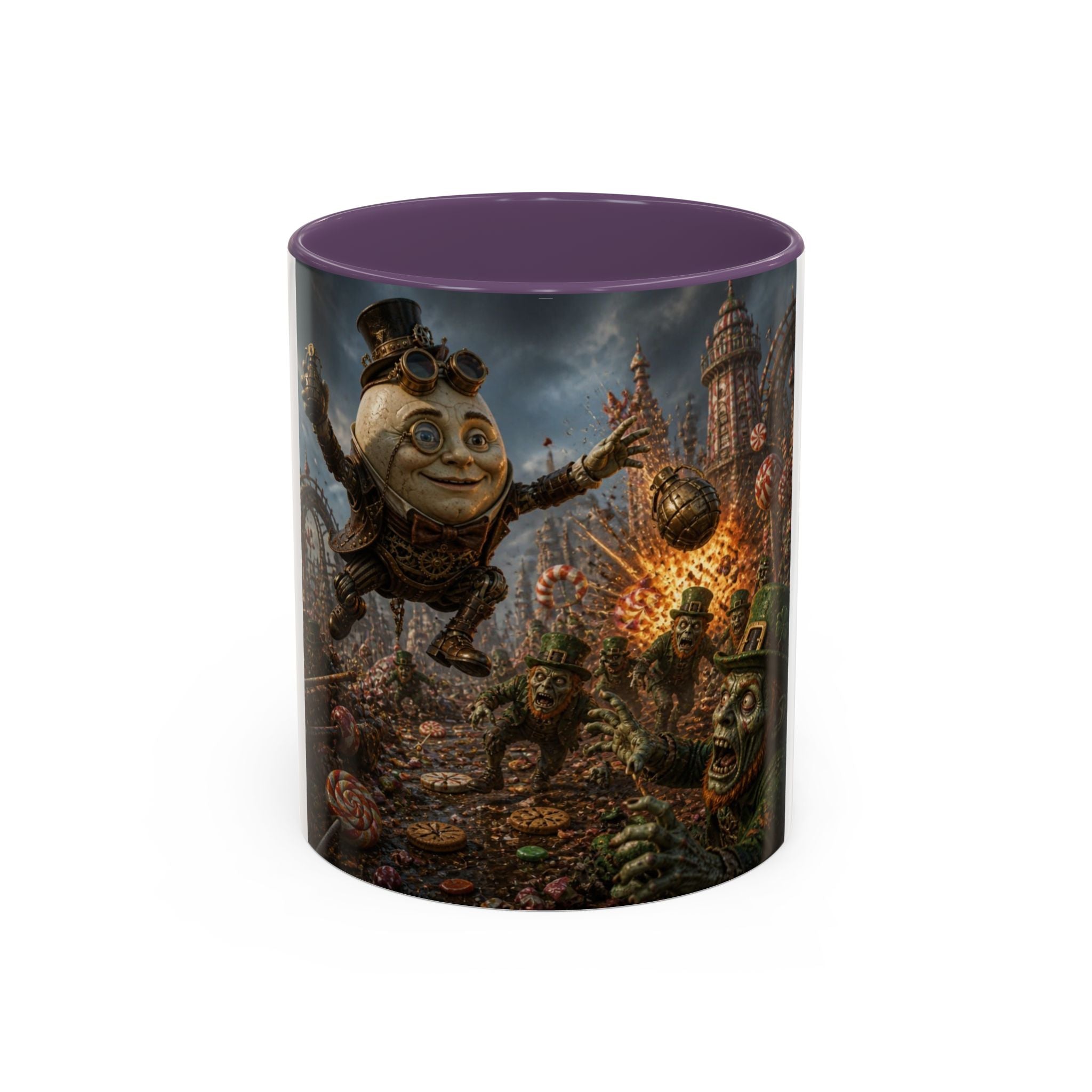Steampunk Humpty Dumpty Fantasy Coffee Mug — Dark Fantasy Accent Mug (11/15oz)