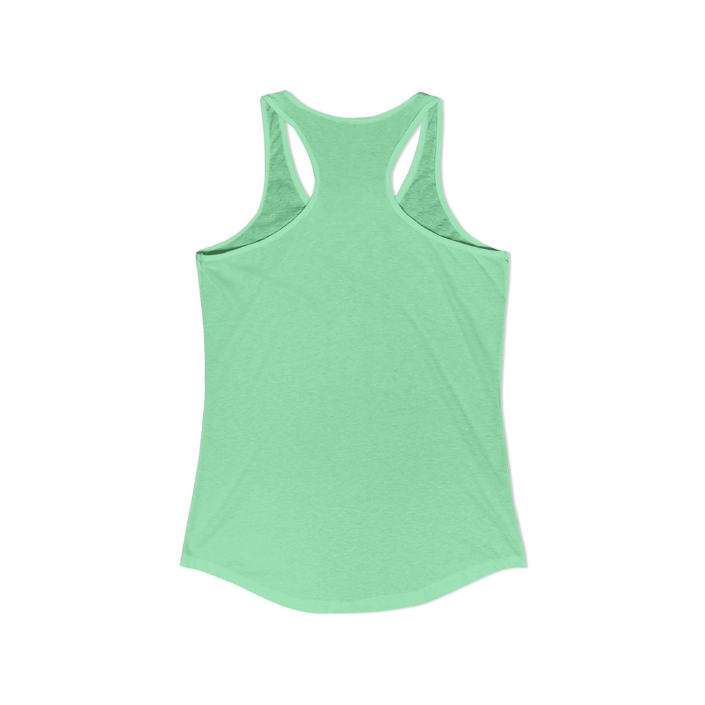 Women's Ideal Racerback Tank - Patriotic American Soldier w/ K-9
