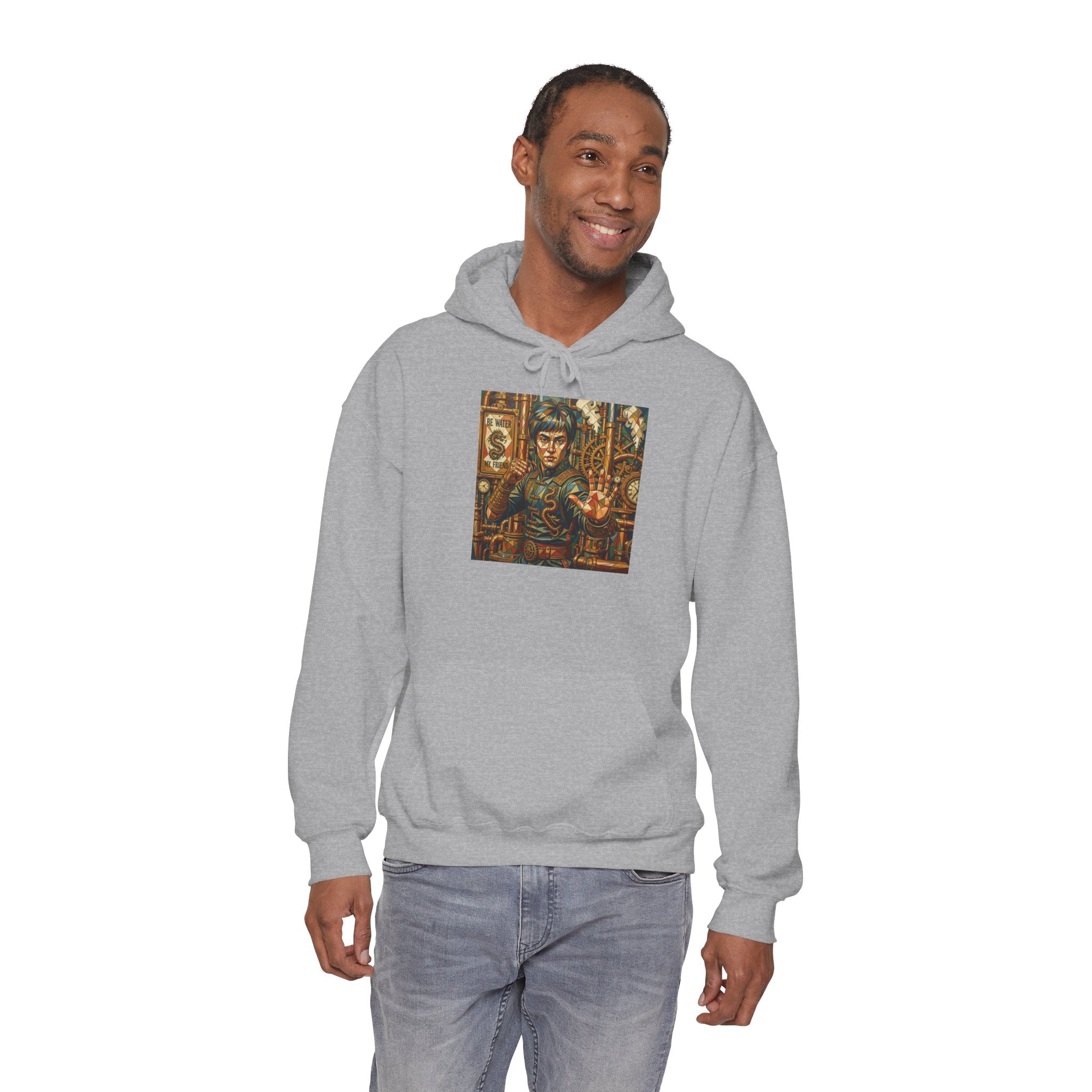 Hoodie —Steampunk Bruce Lee Artwork Hooded Sweatshirt