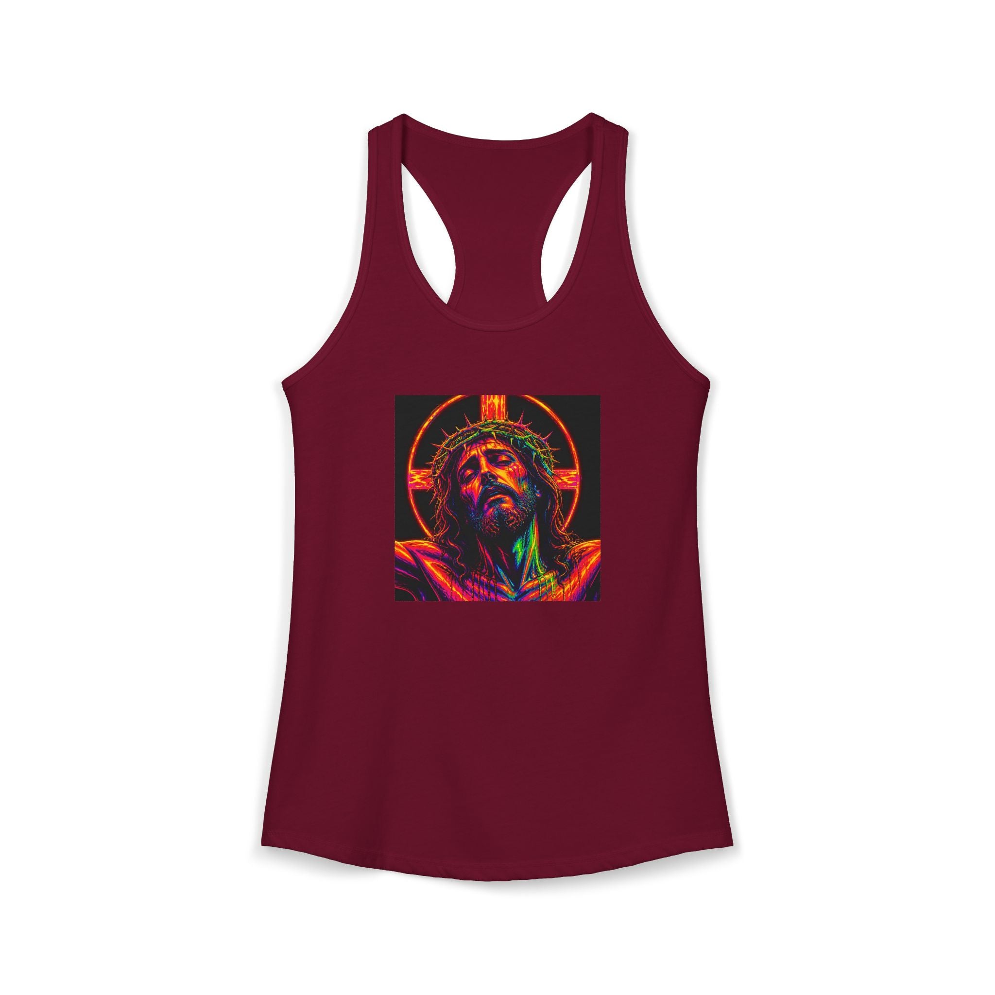 Women's Ideal Racerback Tank - Neon Jesus
