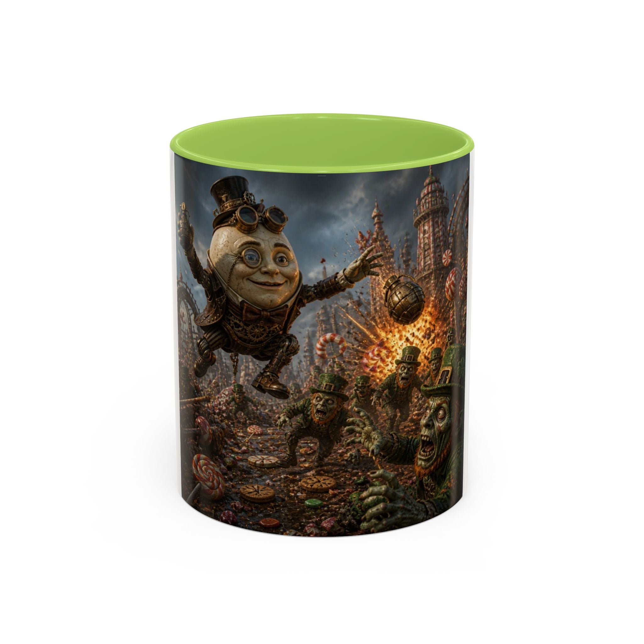 Steampunk Humpty Dumpty Fantasy Coffee Mug — Dark Fantasy Accent Mug (11/15oz)