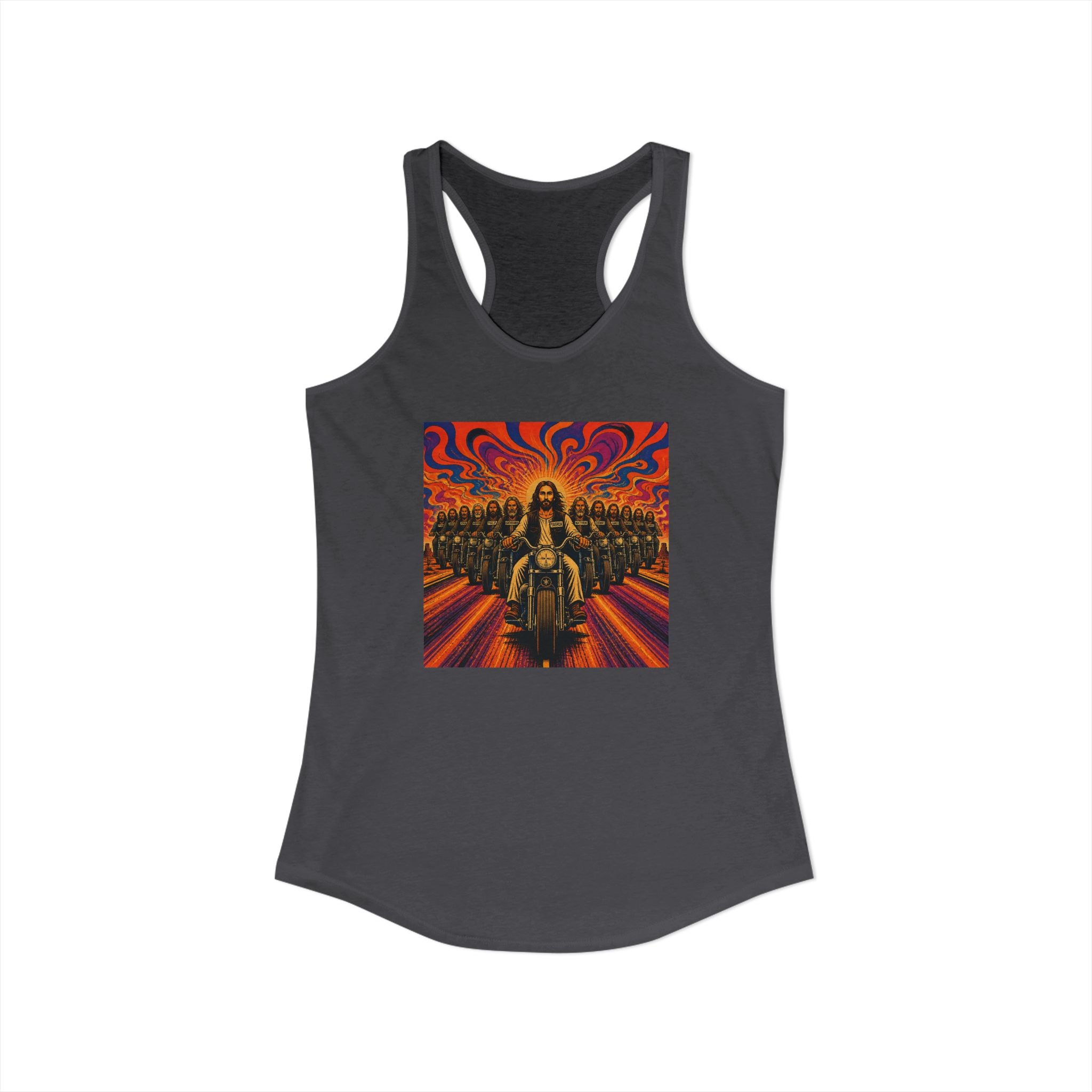 Women's Ideal Racerback Tank-Yashua/Jesus biker