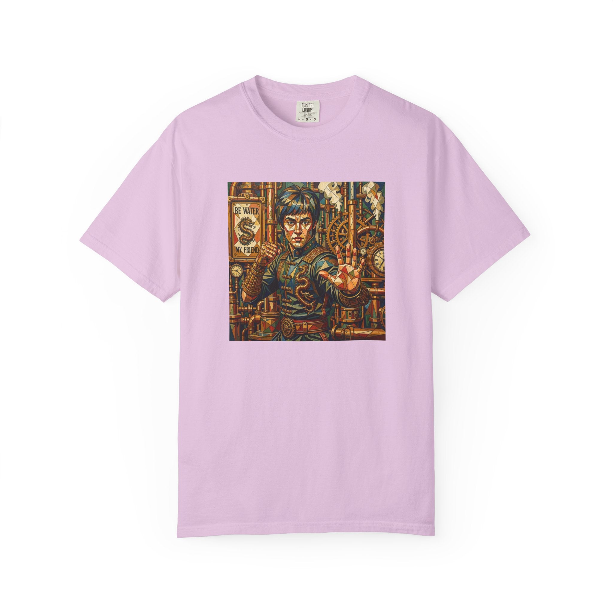 Steampunk Geo-pattern Bruce Lee T-shirt