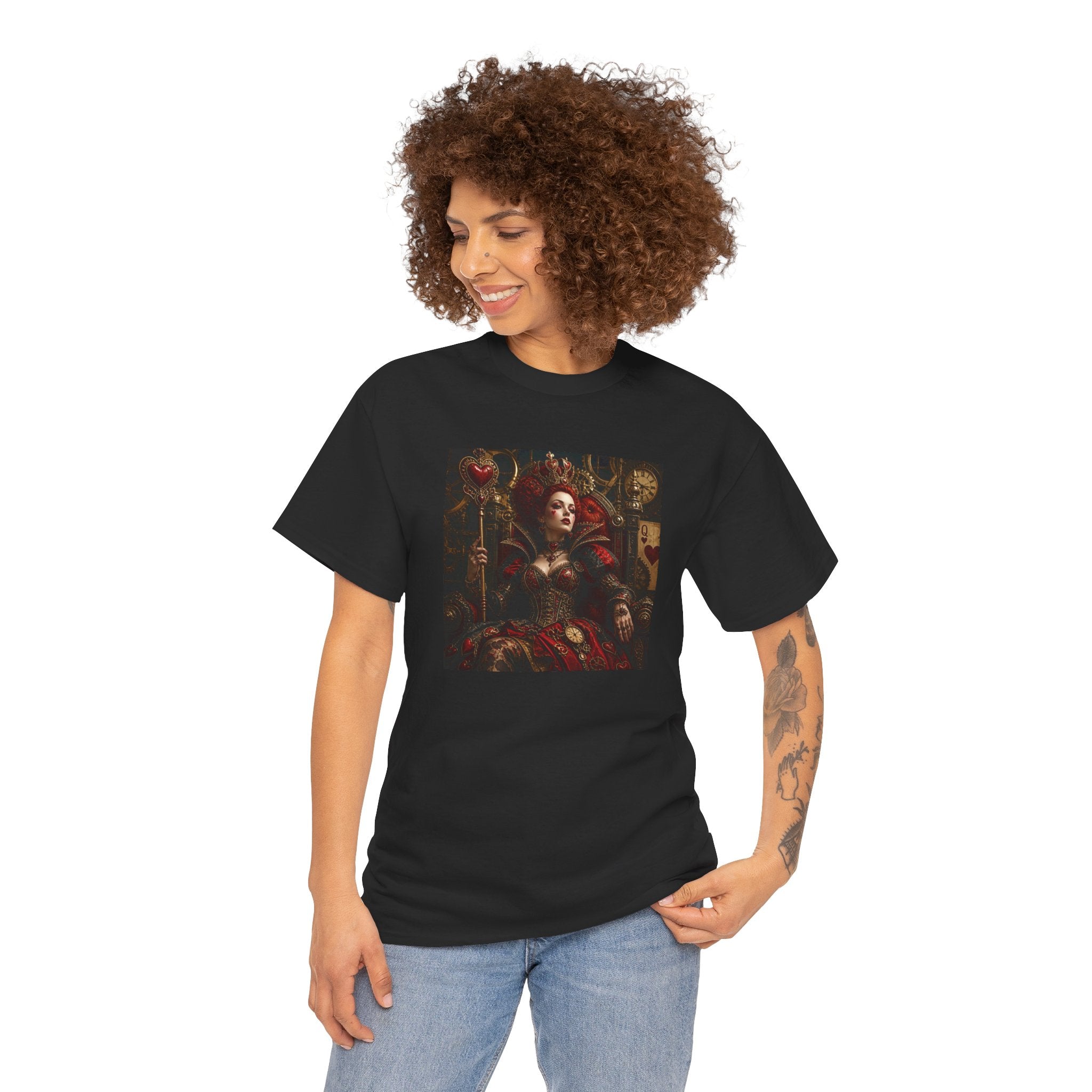 Gothic - Steampunk Queen Art Tee - Dark Renaissance Portrait T-Shirt