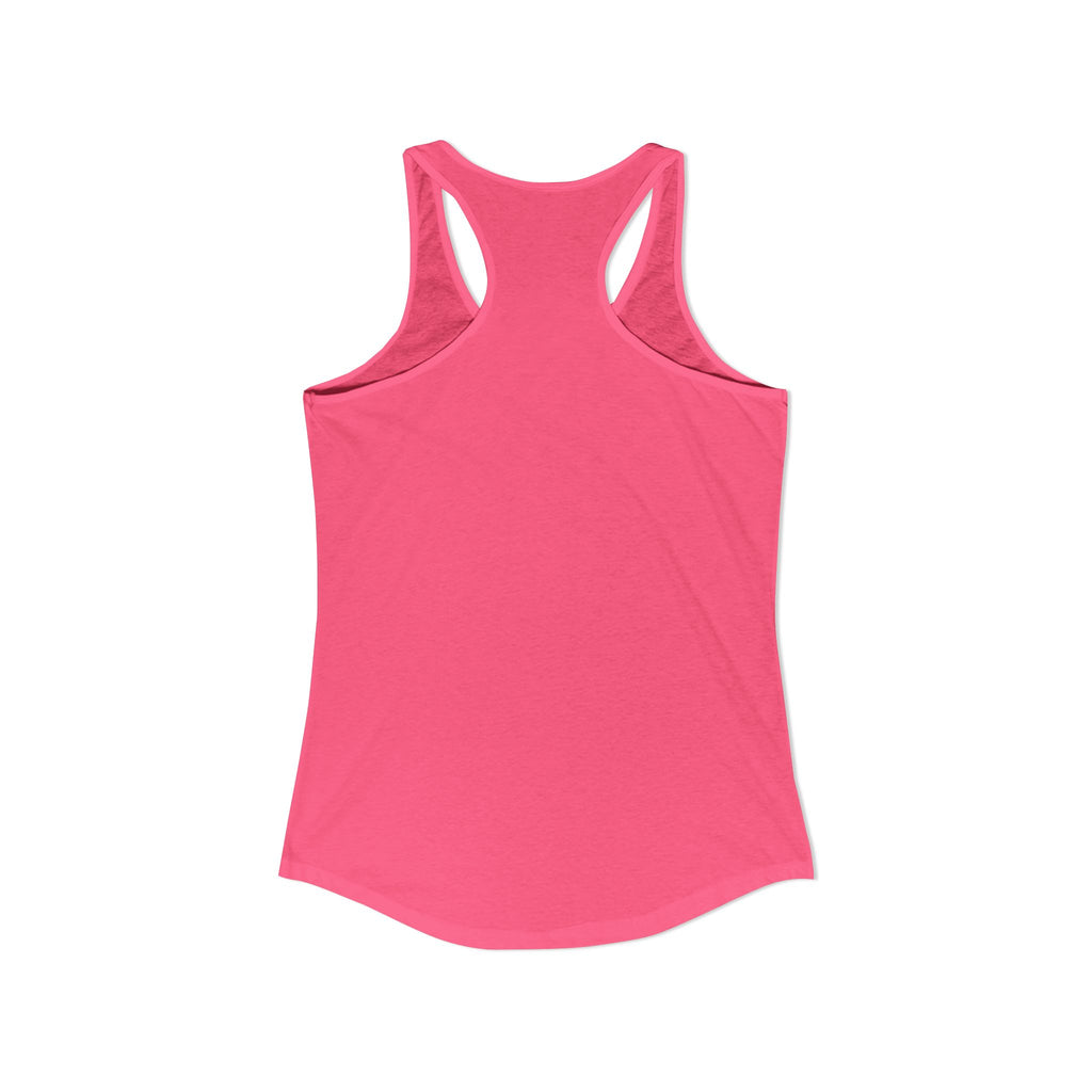 Women's Ideal Racerback Tank - Patriotic American Soldier w/ K-9