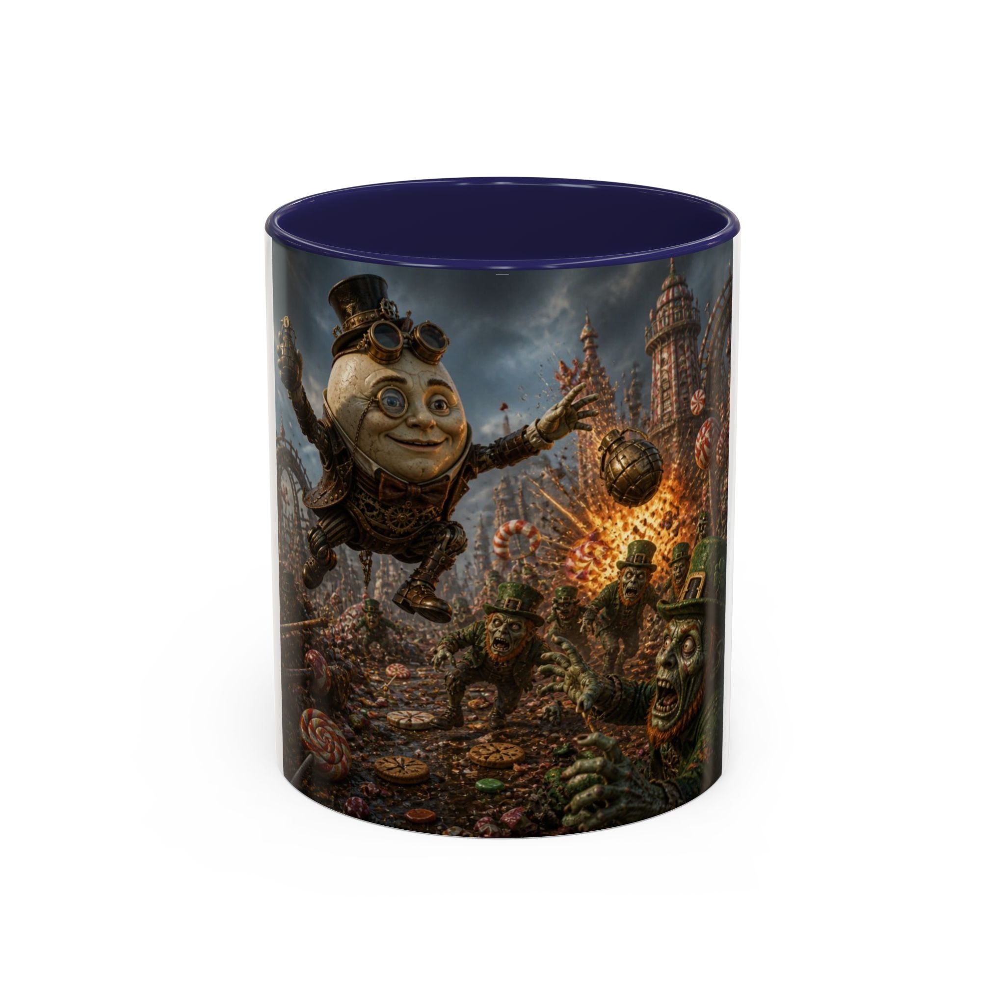 Steampunk Humpty Dumpty Fantasy Coffee Mug — Dark Fantasy Accent Mug (11/15oz)