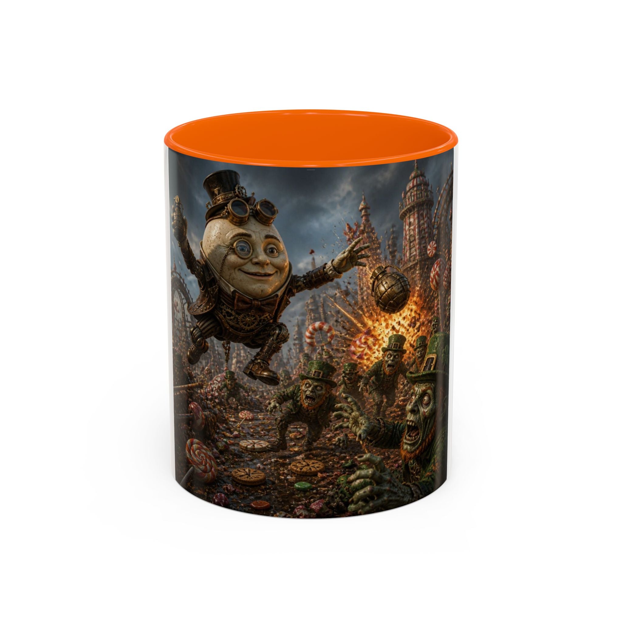 Steampunk Humpty Dumpty Fantasy Coffee Mug — Dark Fantasy Accent Mug (11/15oz)