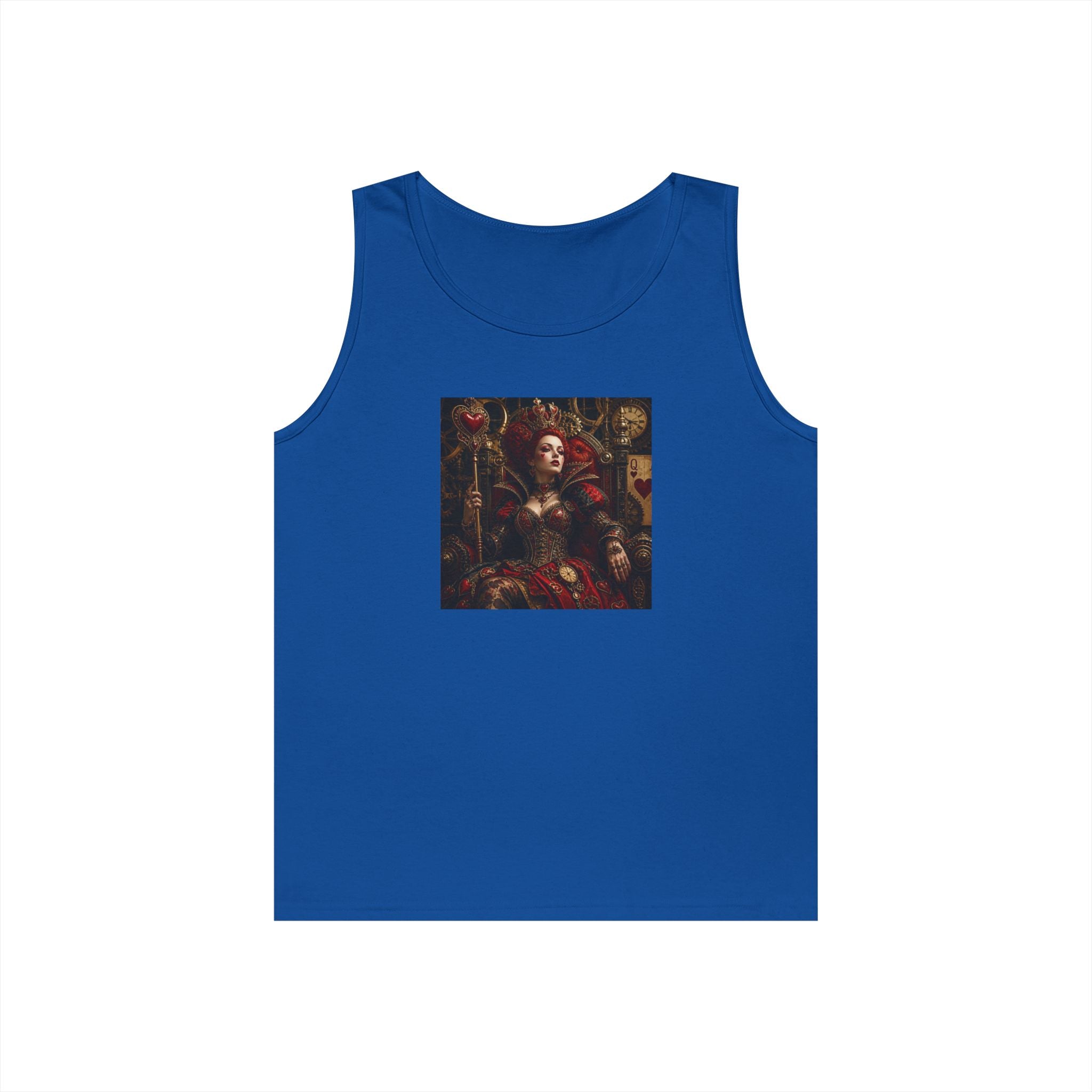 Renaissance Steampunk Art Tank Top — Gothic Queen Portrait Graphic Tank