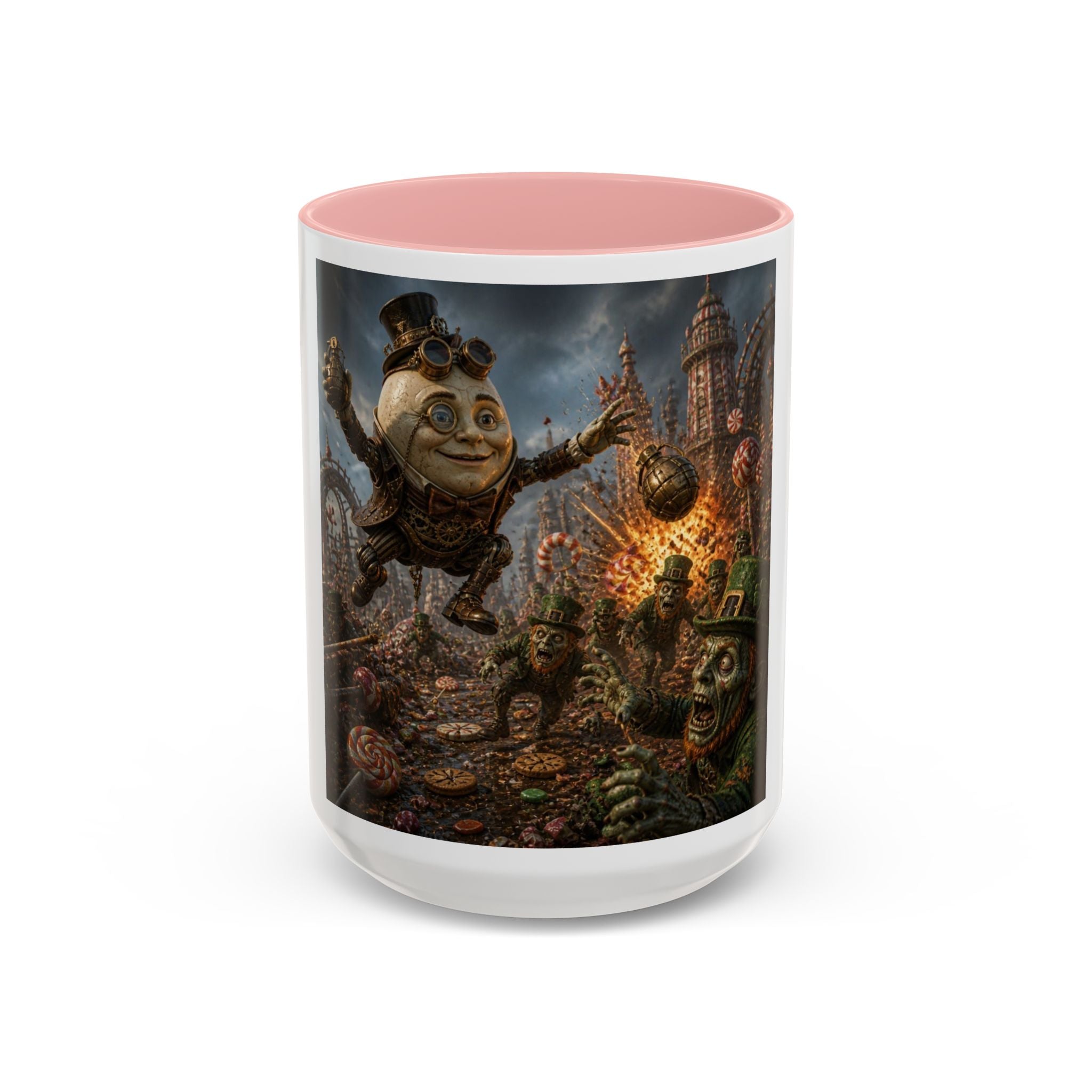 Steampunk Humpty Dumpty Fantasy Coffee Mug — Dark Fantasy Accent Mug (11/15oz)