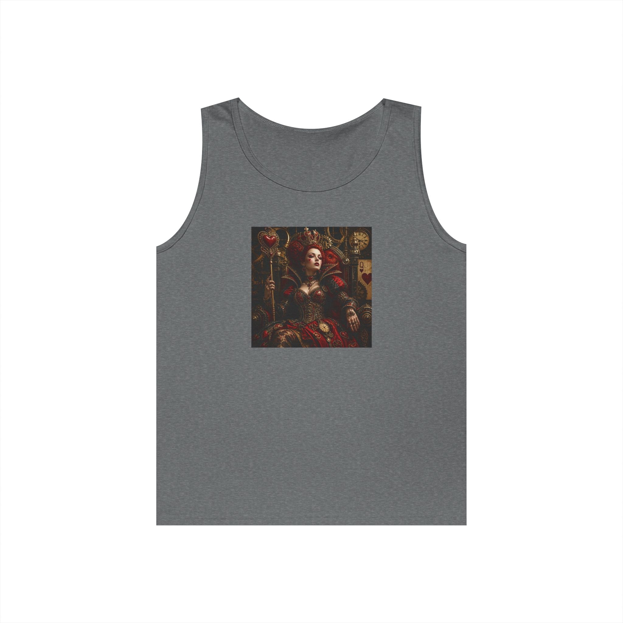 Renaissance Steampunk Art Tank Top — Gothic Queen Portrait Graphic Tank