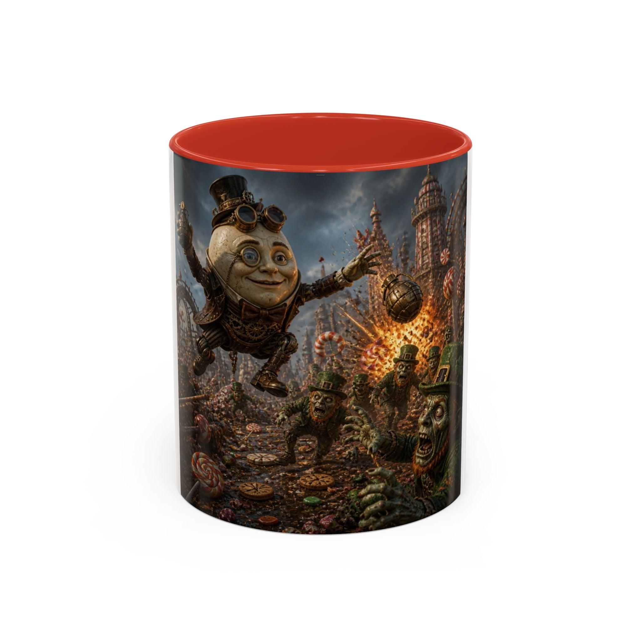 Steampunk Humpty Dumpty Fantasy Coffee Mug — Dark Fantasy Accent Mug (11/15oz)