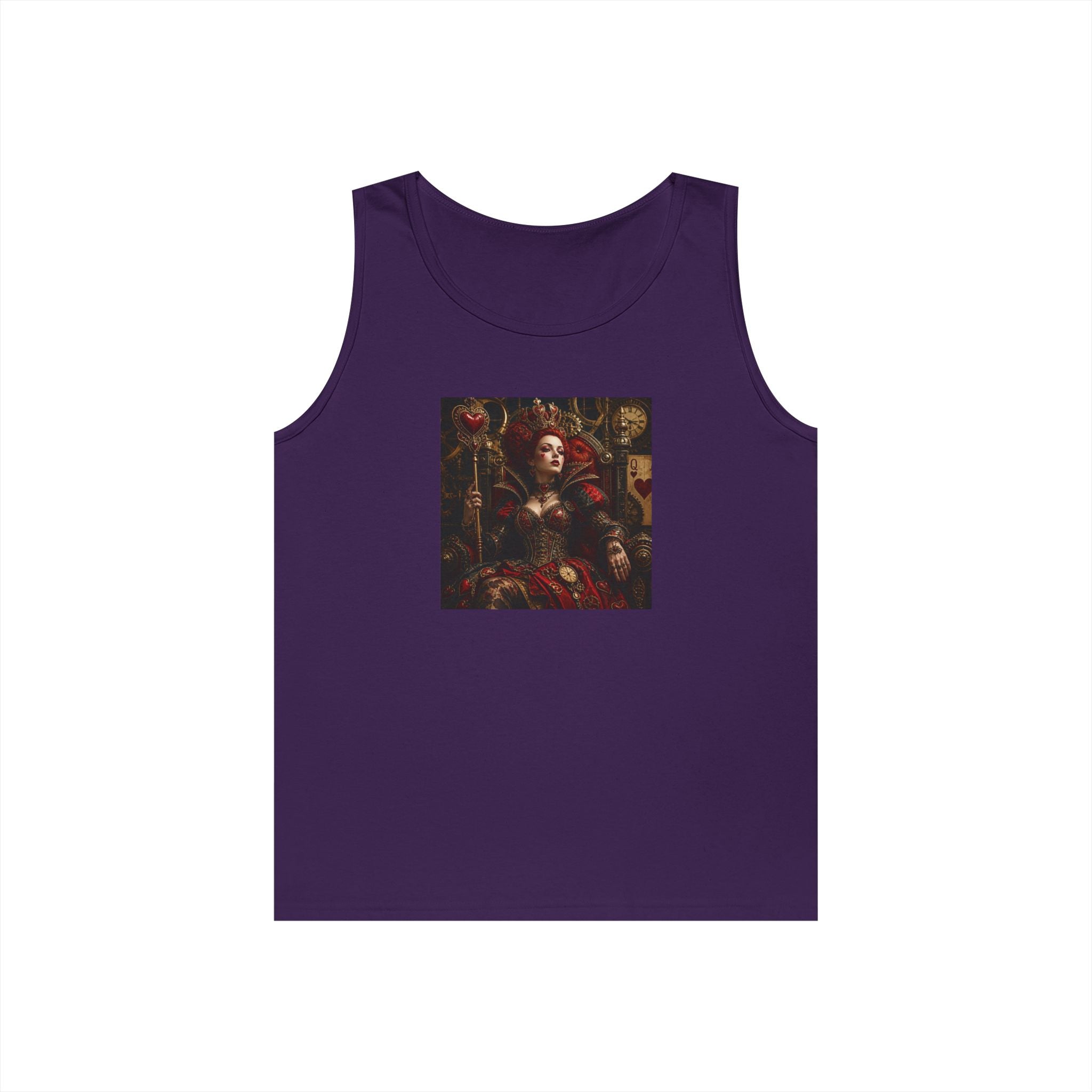 Renaissance Steampunk Art Tank Top — Gothic Queen Portrait Graphic Tank