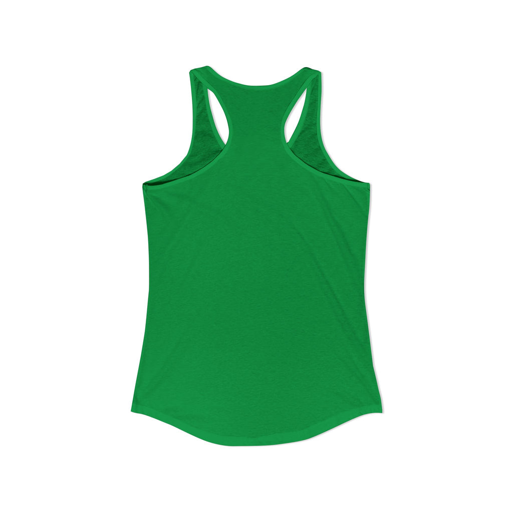 Women's Ideal Racerback Tank - Patriotic American Soldier w/ K-9