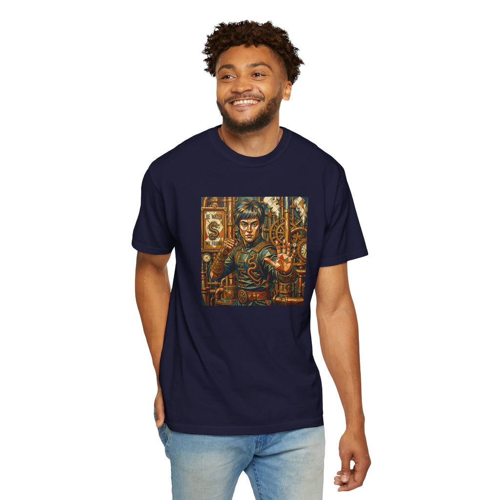 Steampunk Geo-pattern Bruce Lee T-shirt