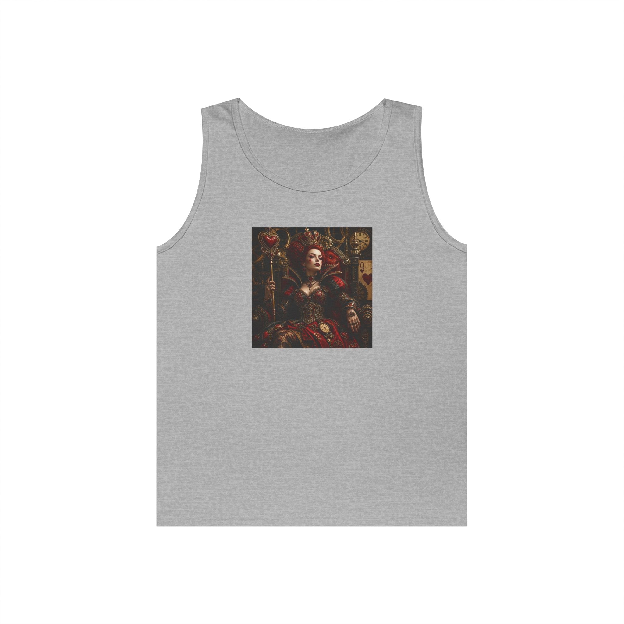 Renaissance Steampunk Art Tank Top — Gothic Queen Portrait Graphic Tank