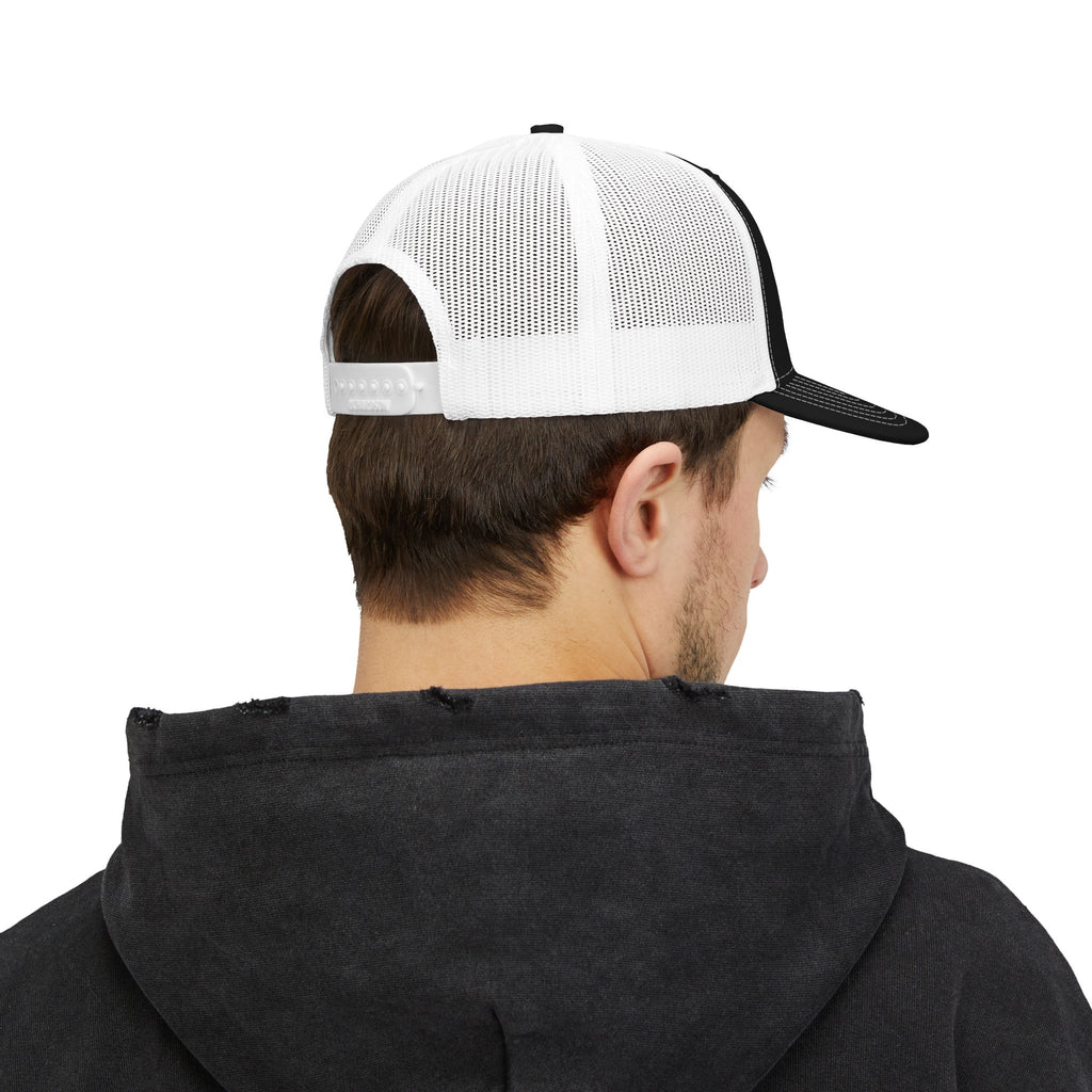 Trucker Cap — Vibrant Neon Jesus Patch Snapback