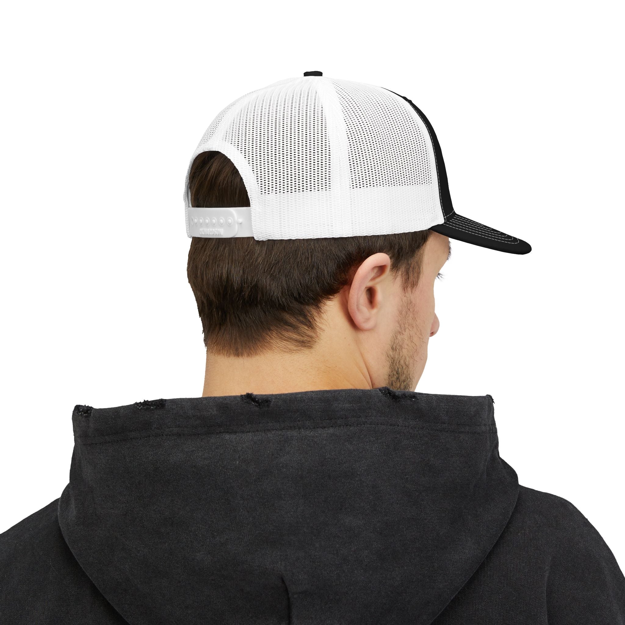 Trucker Cap — Vibrant Neon Jesus Patch Snapback
