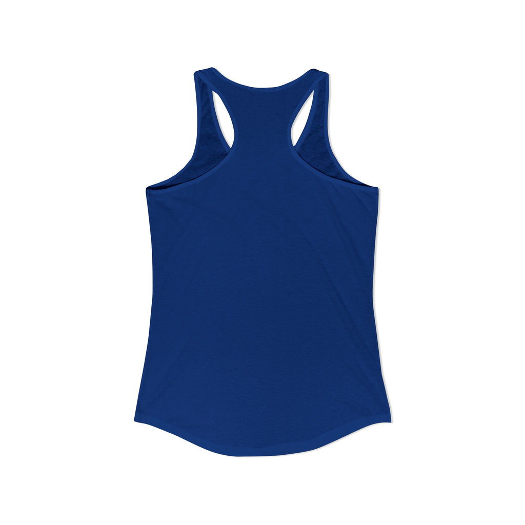 Women's Ideal Racerback Tank - Patriotic American Soldier w/ K-9