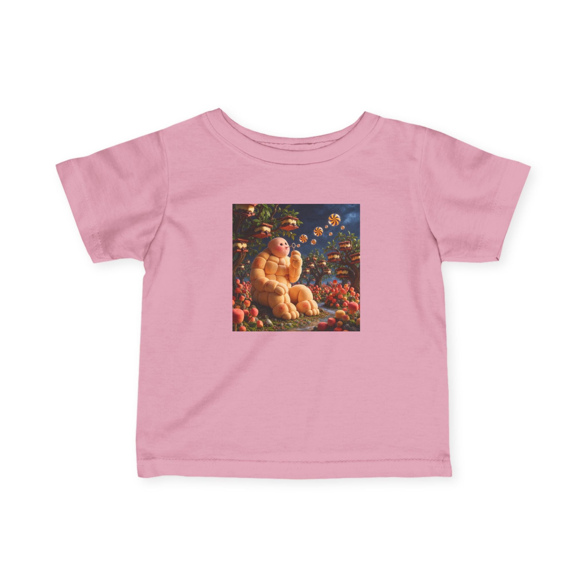 Infant Tee — Cute Chubby Pumpkin Baby in Autumn Harvest Illustration - Fantasy