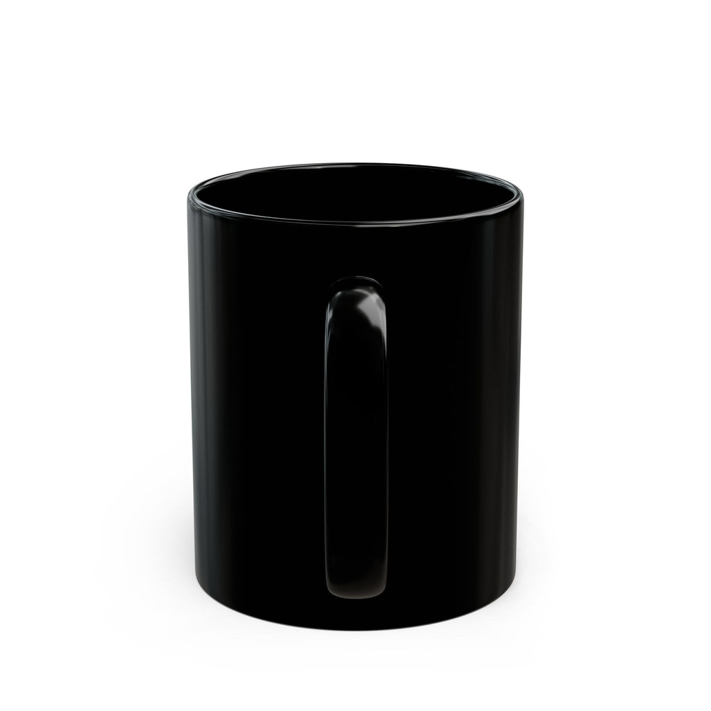 Military Jet Combat Black Mug — A-10 Thunderbolt II with American Flag - Jesus Pilot