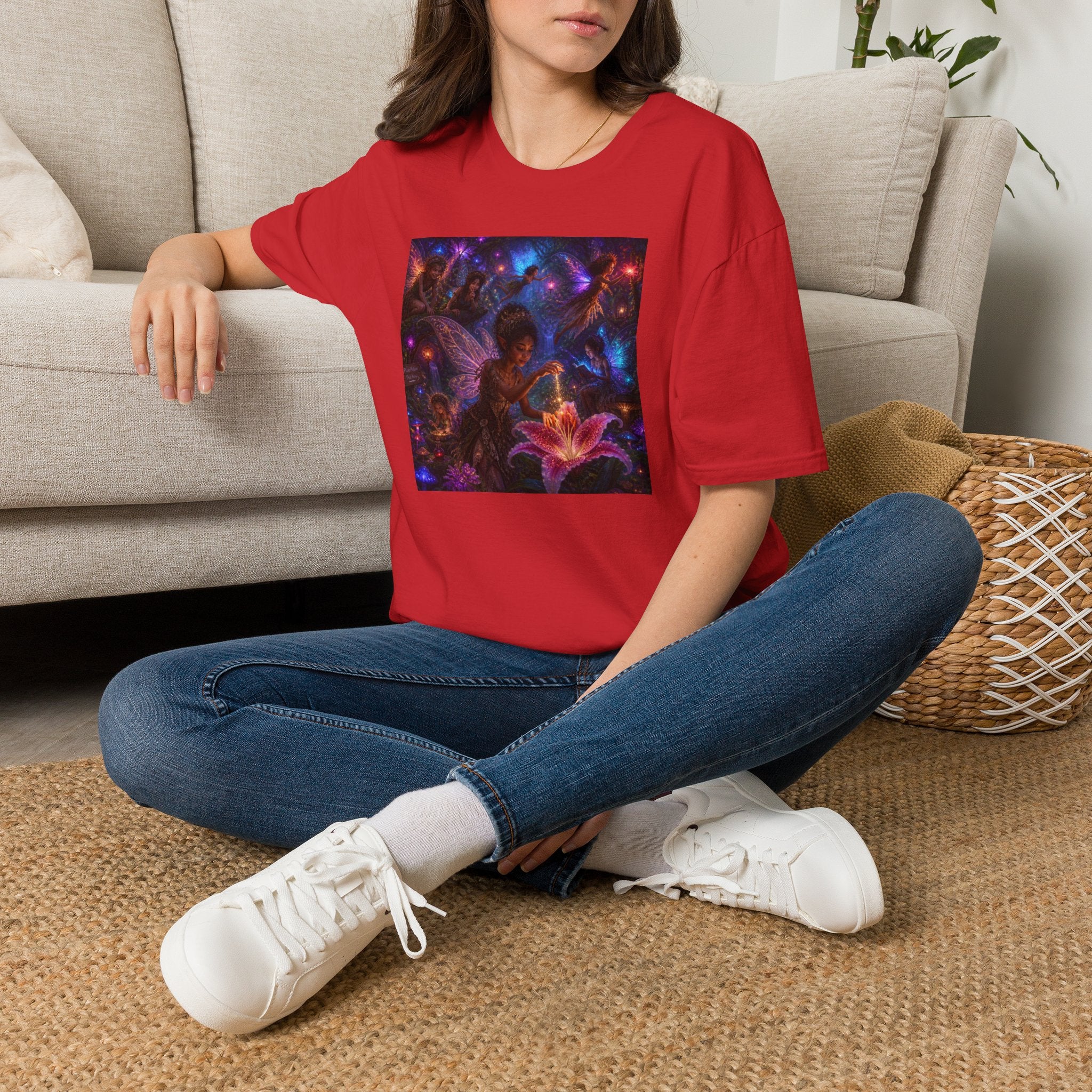 Fairy Garden T-Shirt — Enchanted Nightlight Wings Design